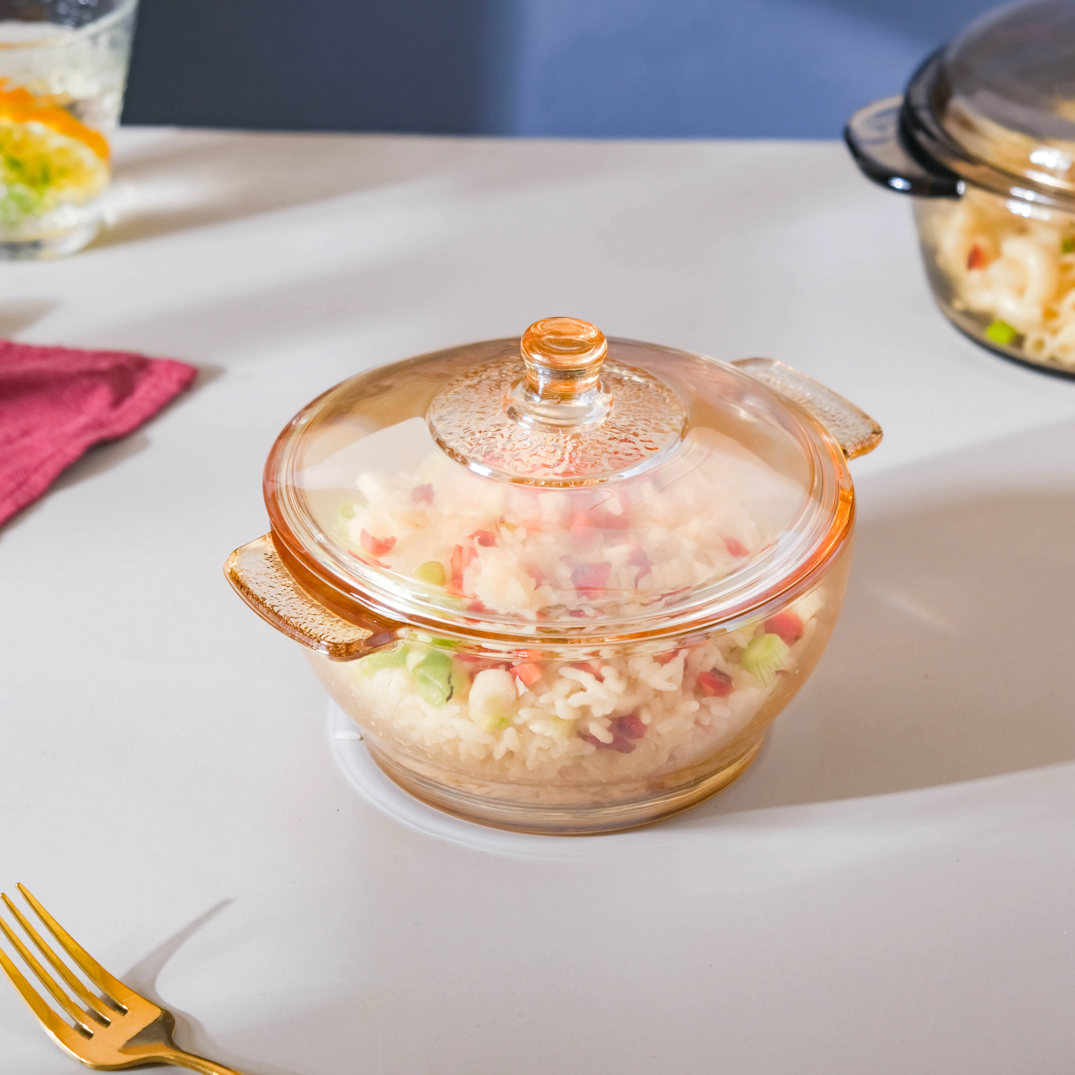 Glass Bowl With Lid - Image 12