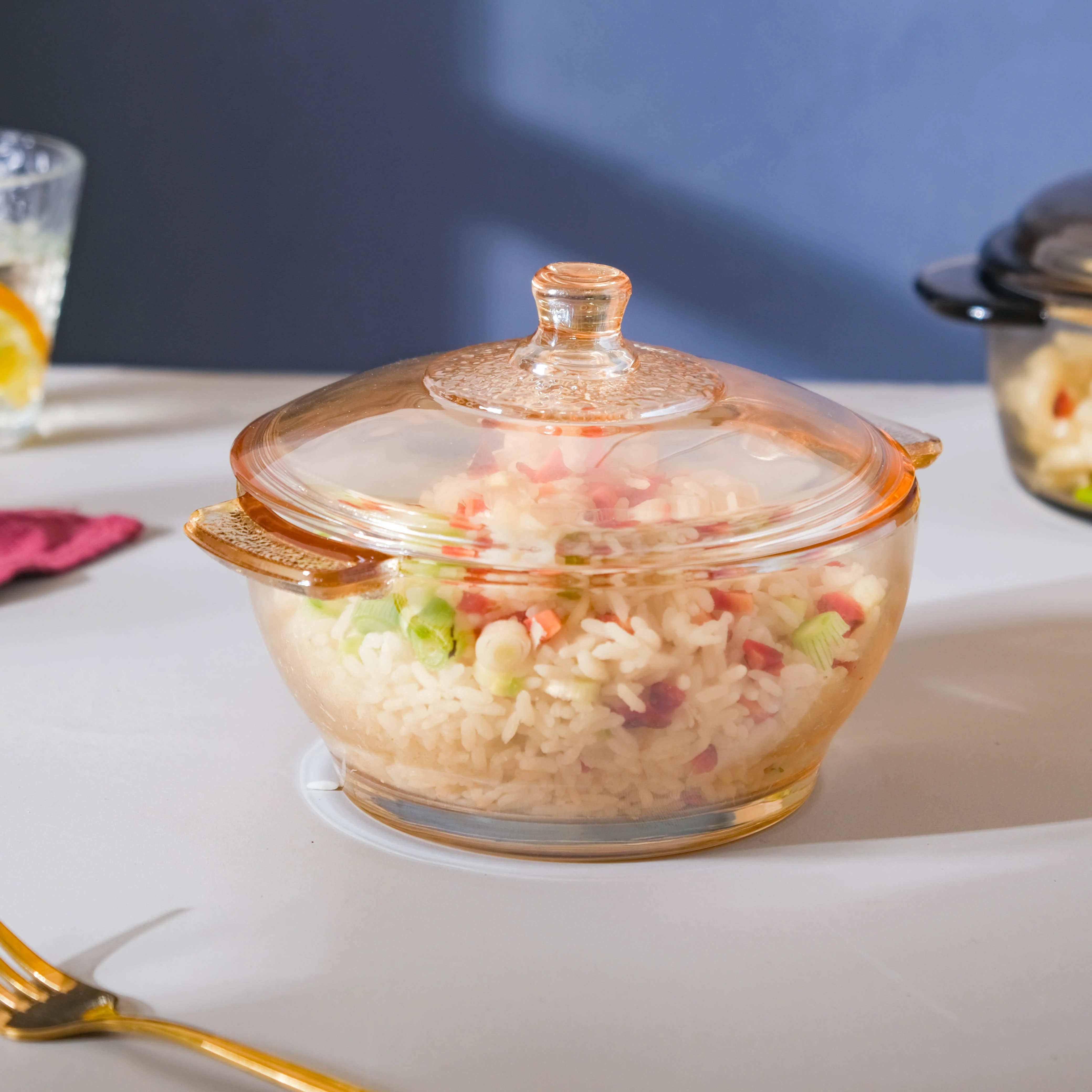 Glass Bowl With Lid - Image 13