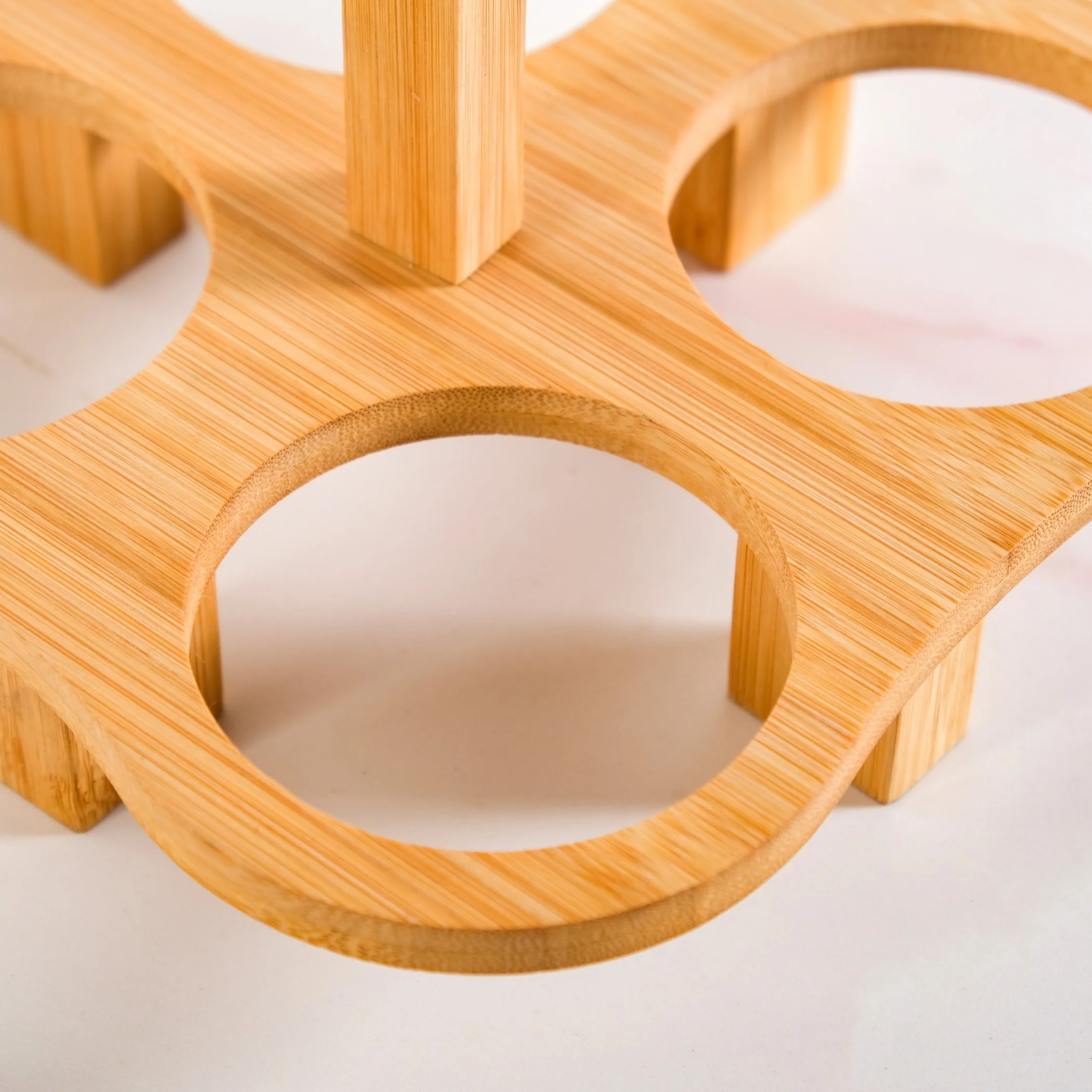 Glass Bowls Set Of 4 With Bamboo Stand - Image 7