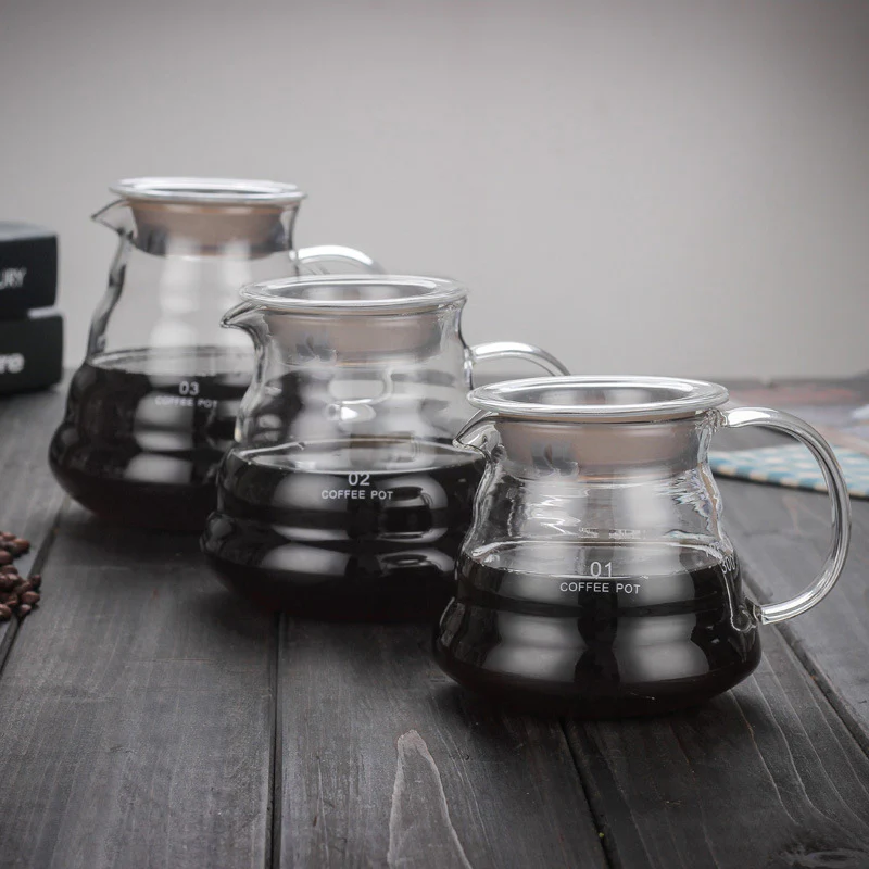 Glass Coffee Pot With Lid Small - Image 12