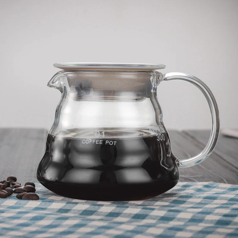 Glass Coffee Pot With Lid Small - Image 8