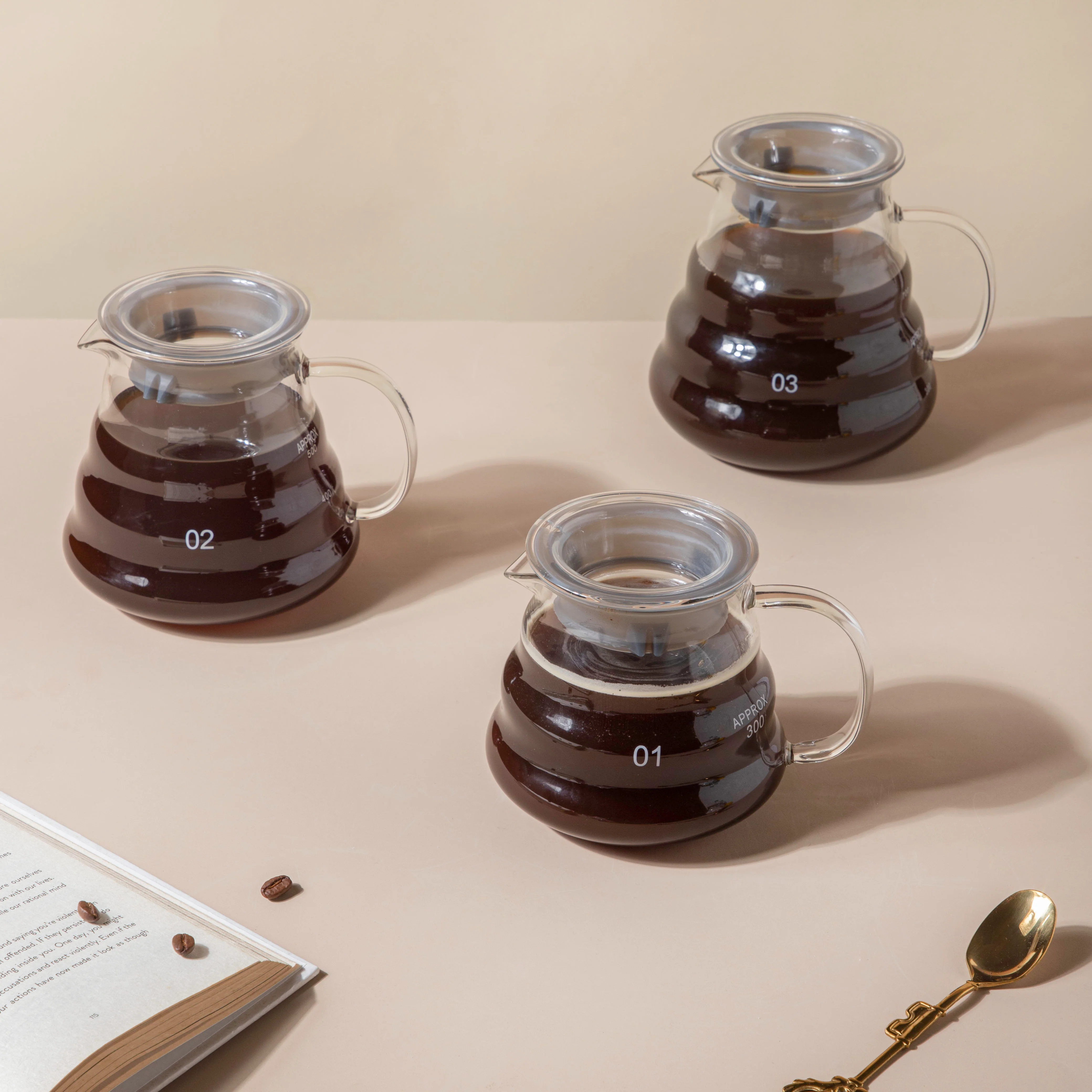 Glass Coffee Server With Lid Large - Image 6