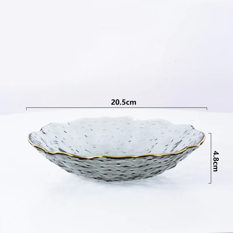 Glass Grey Dish Set of 3 - Image 14