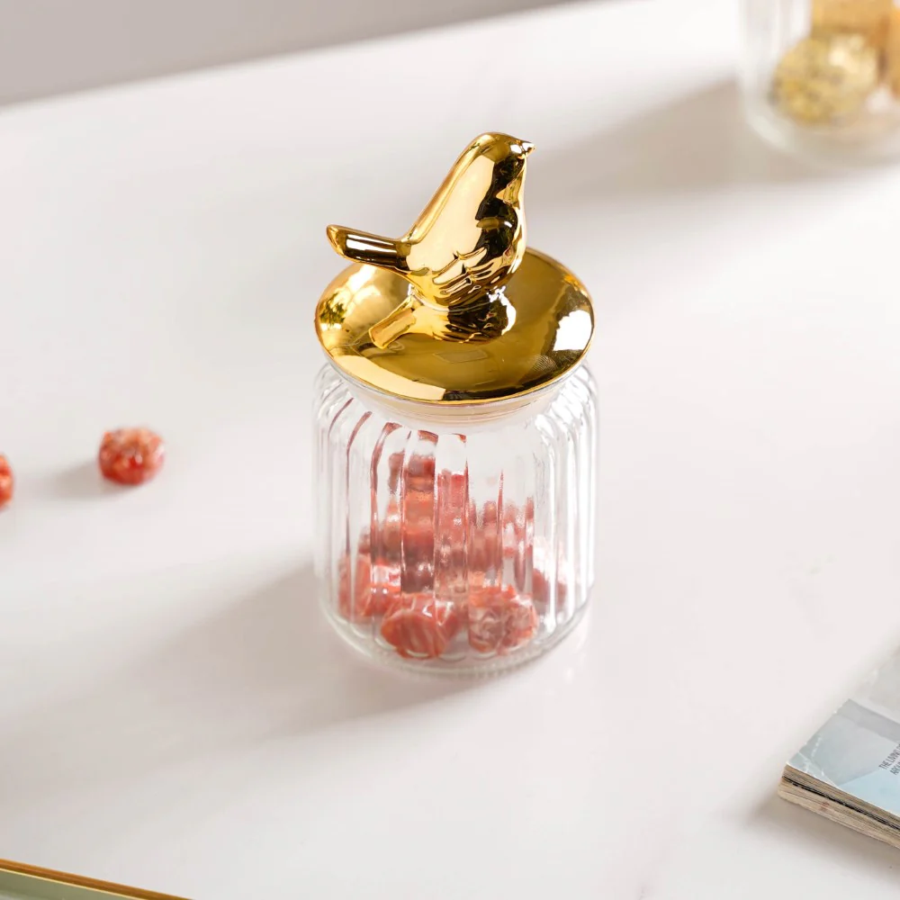 Glass Jar With Bird Lid - Image 10