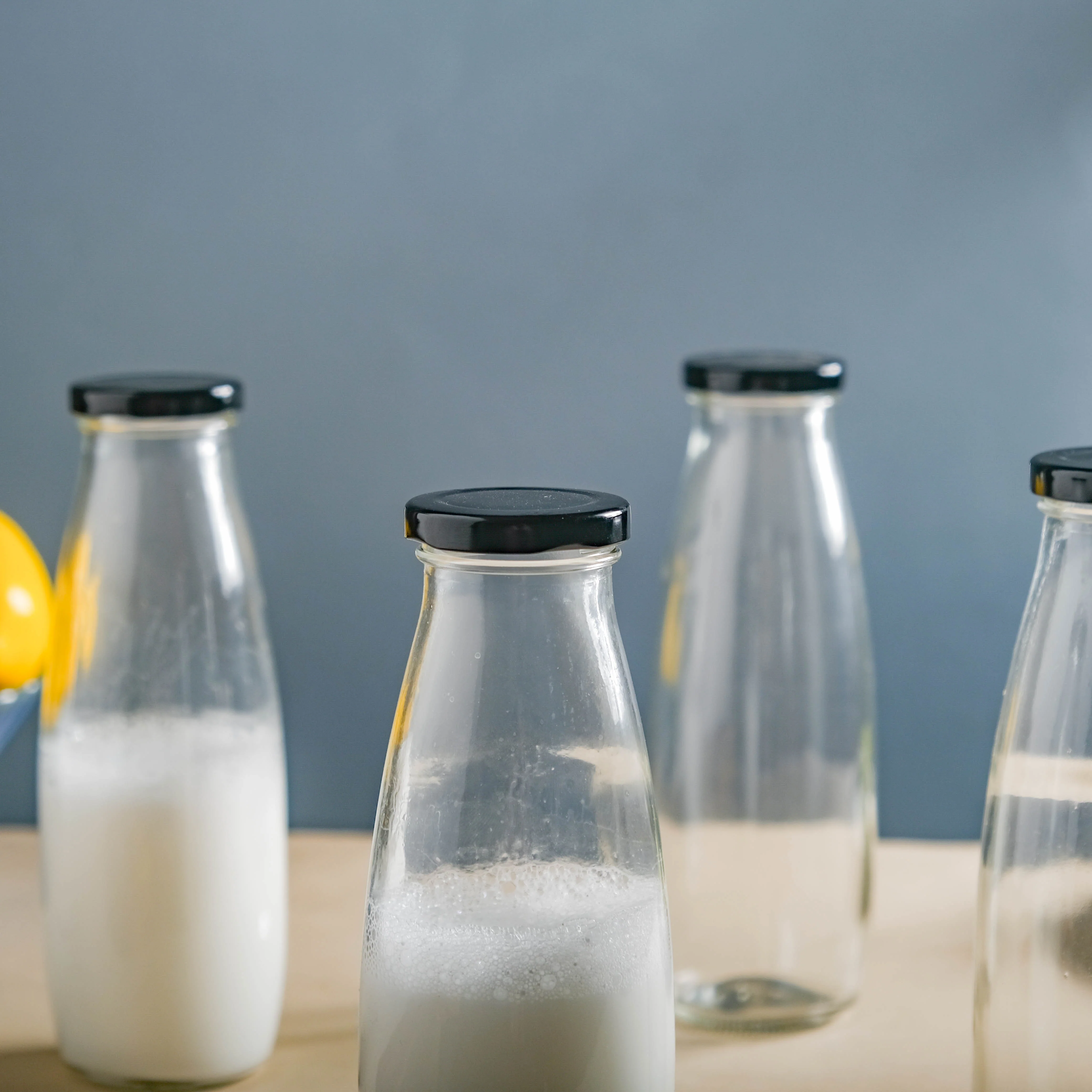 Glass Juice Bottle Set of 4 - Image 6