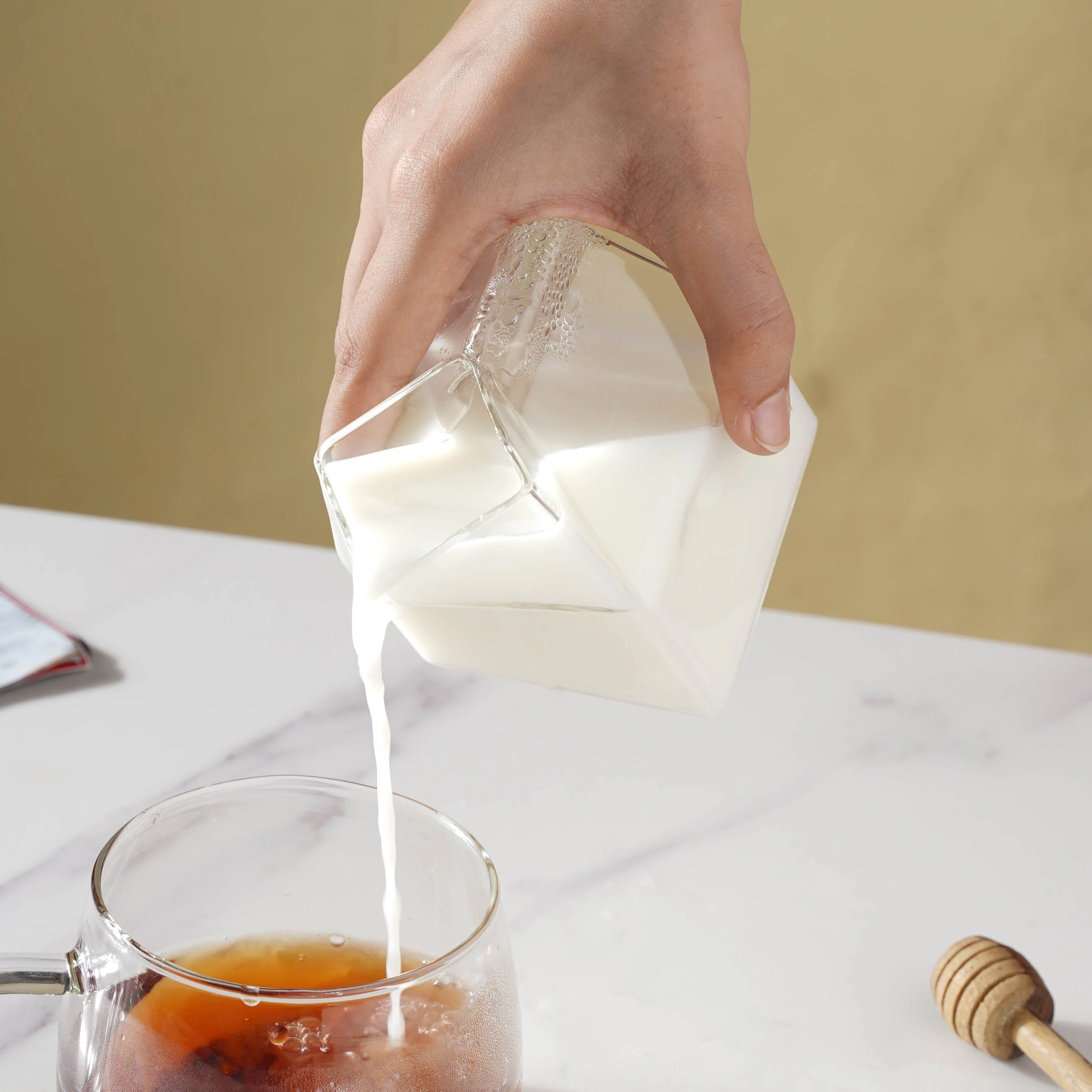 Glass Milk Pot - Image 3