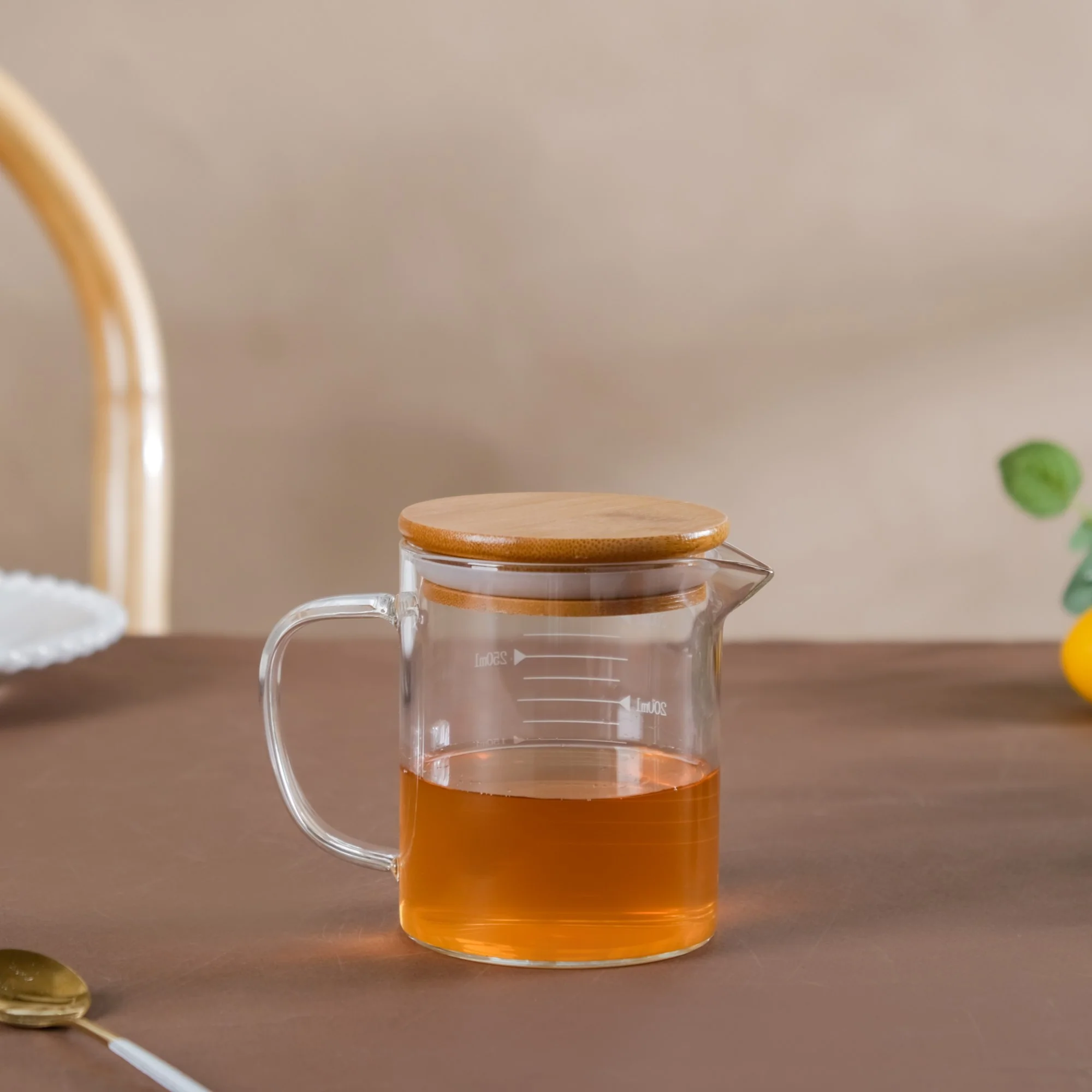 Glass Mug with Lid - Small