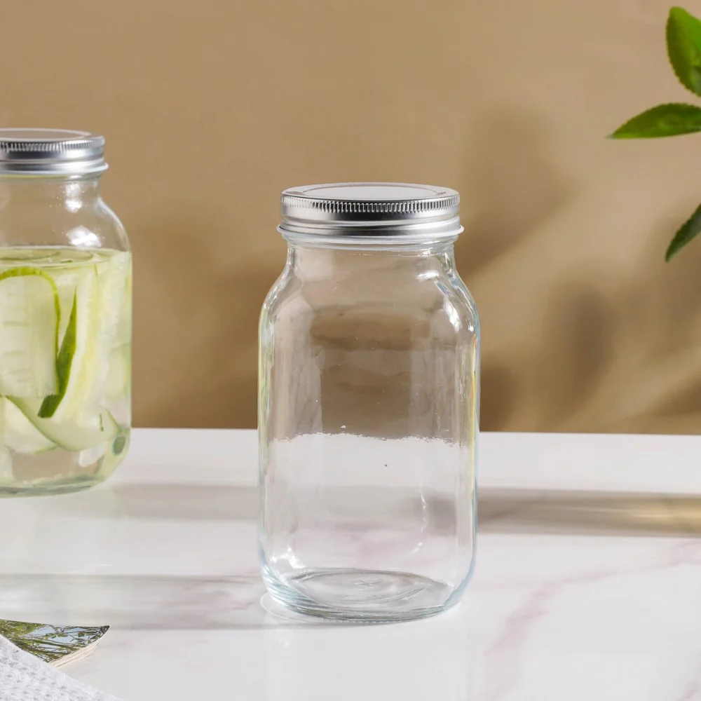 Glass Pickle Jar With Lid Set Of 4 750ml - Image 11