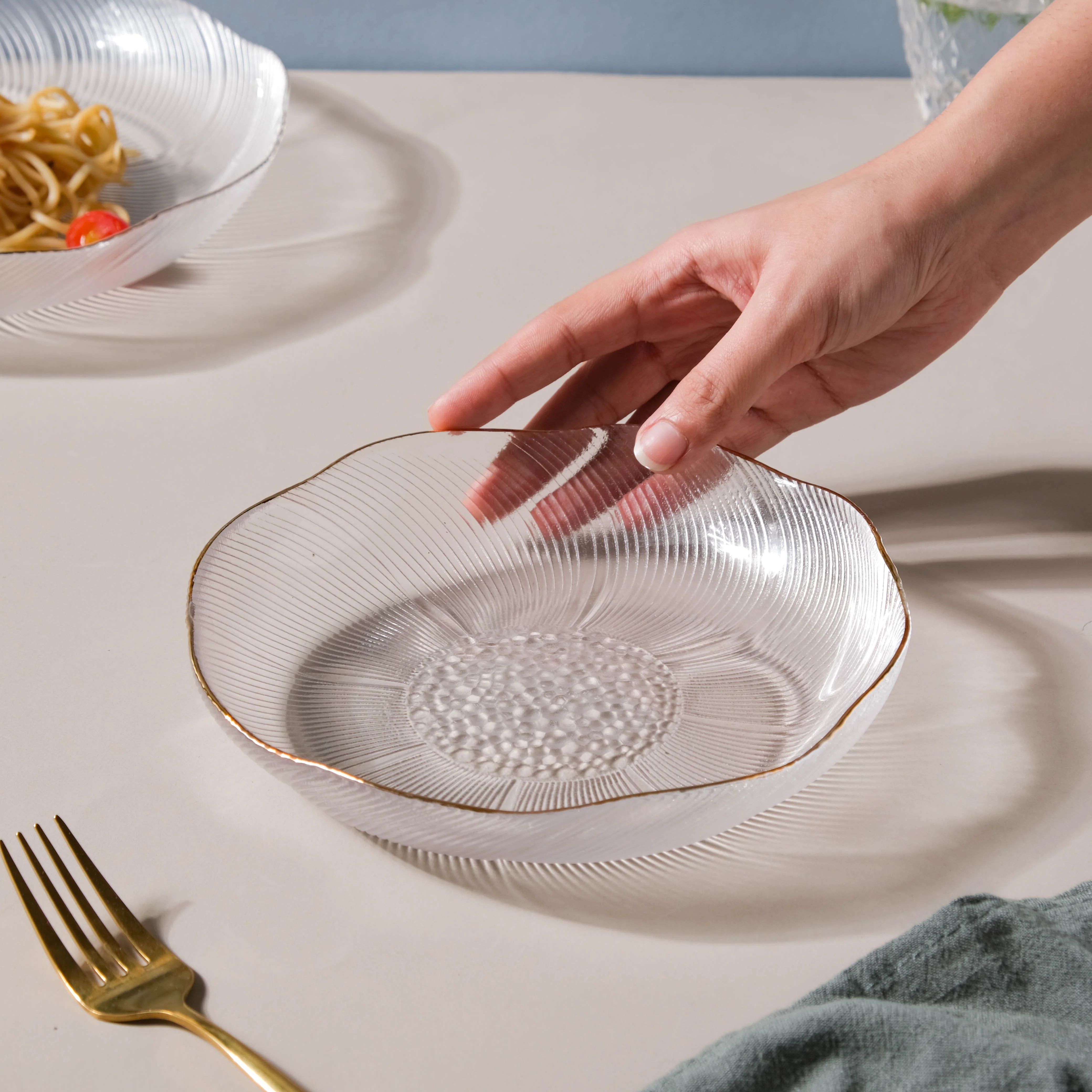 Glass Salad Plate - Image 2