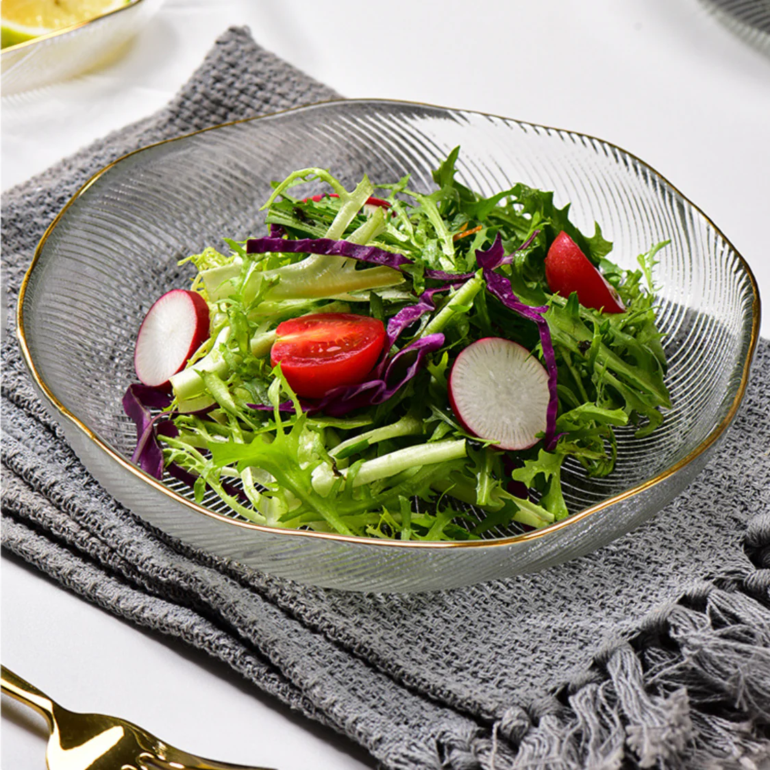Glass Salad Plate - Image 3