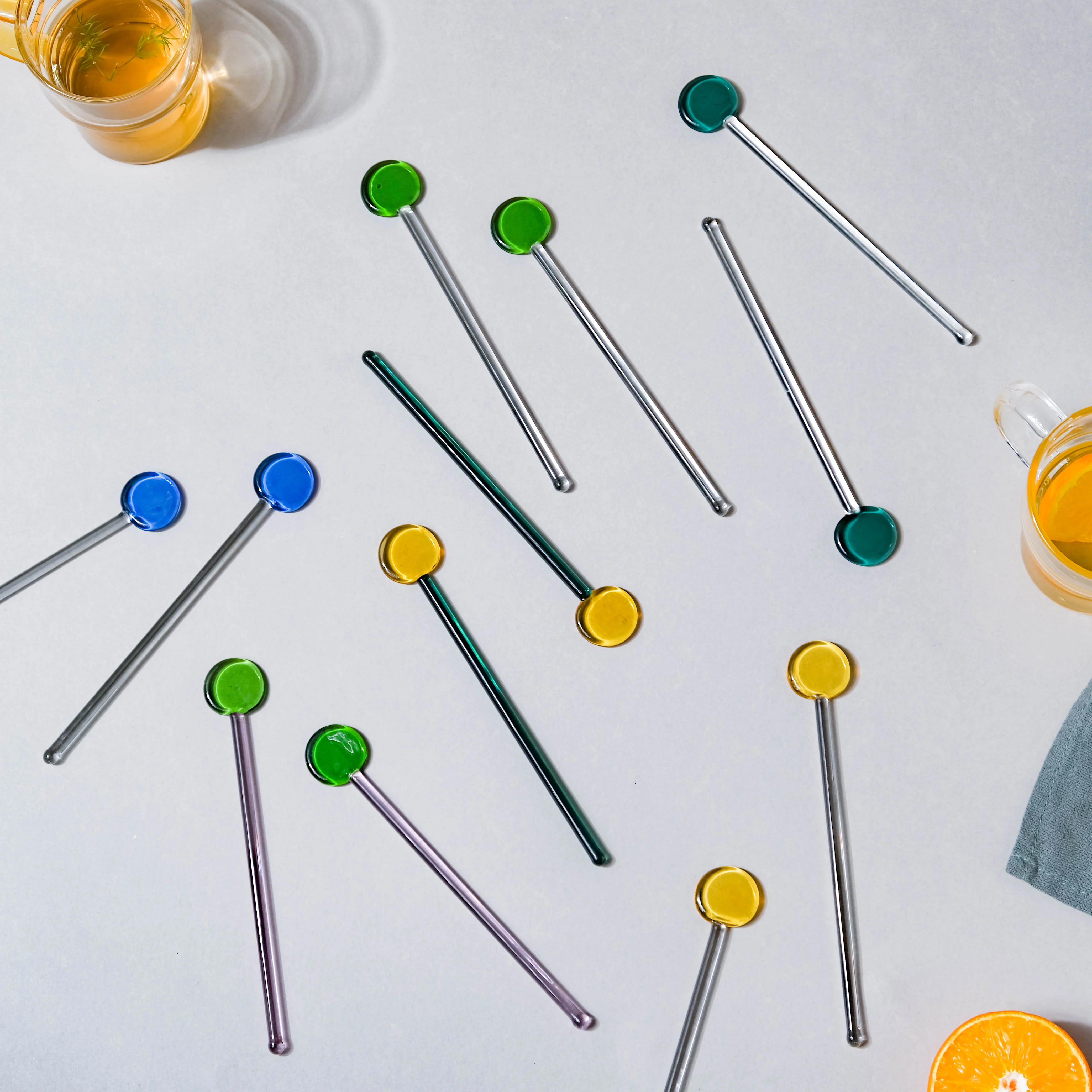 Glass Stirrer Set of 2 Emerald - Image 5