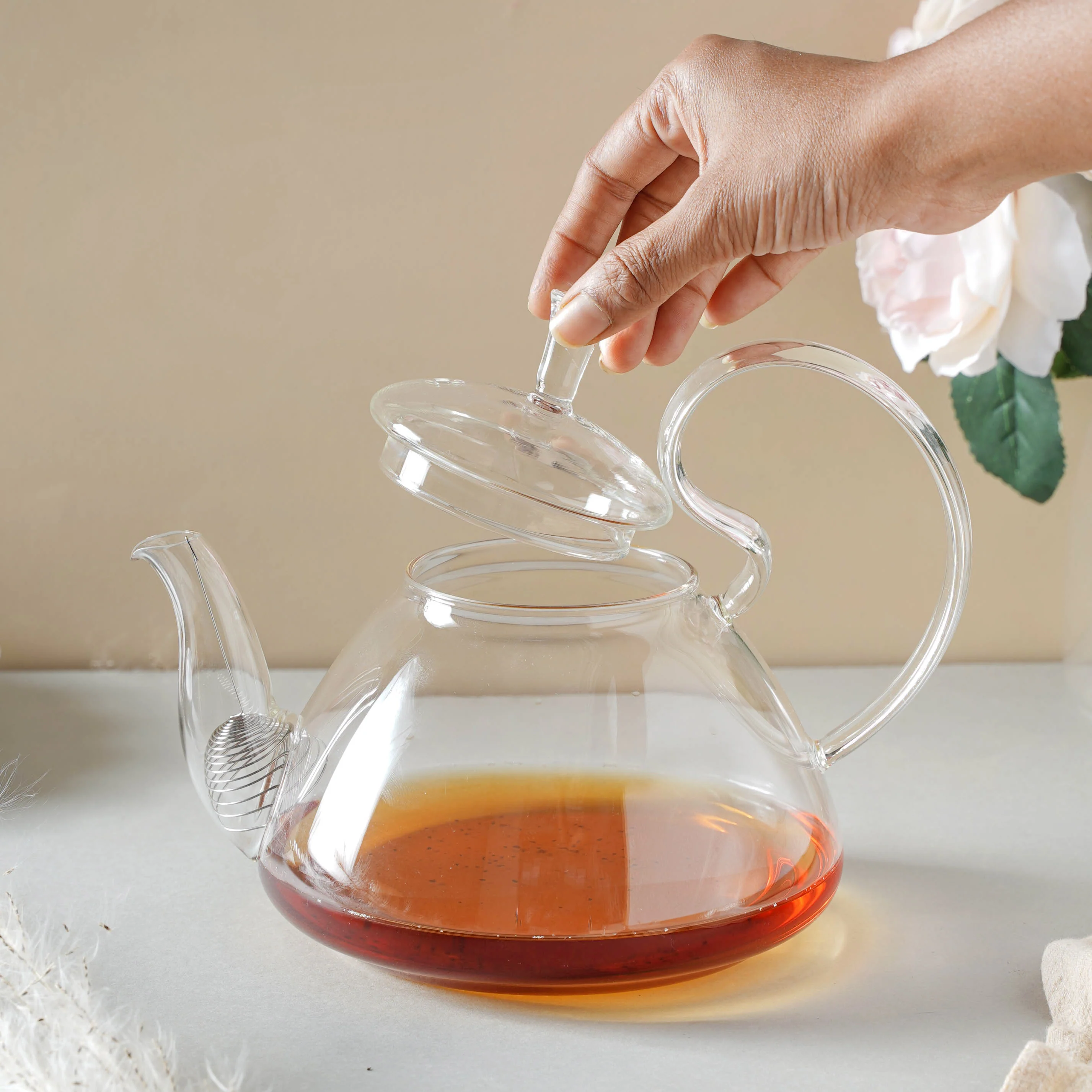 Glass Tea Kettle - Large - Image 6