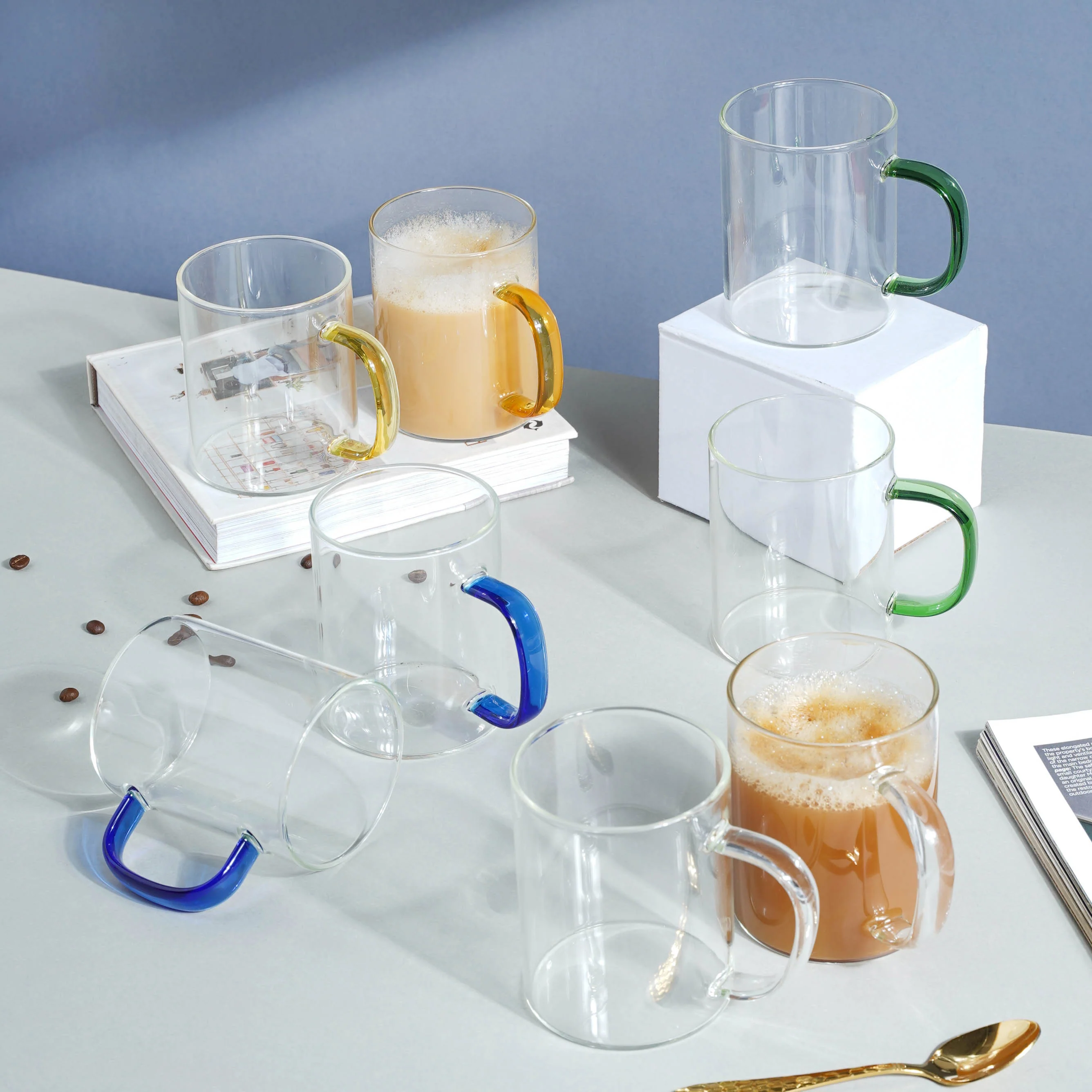 Glass Tea Mug Set of 2