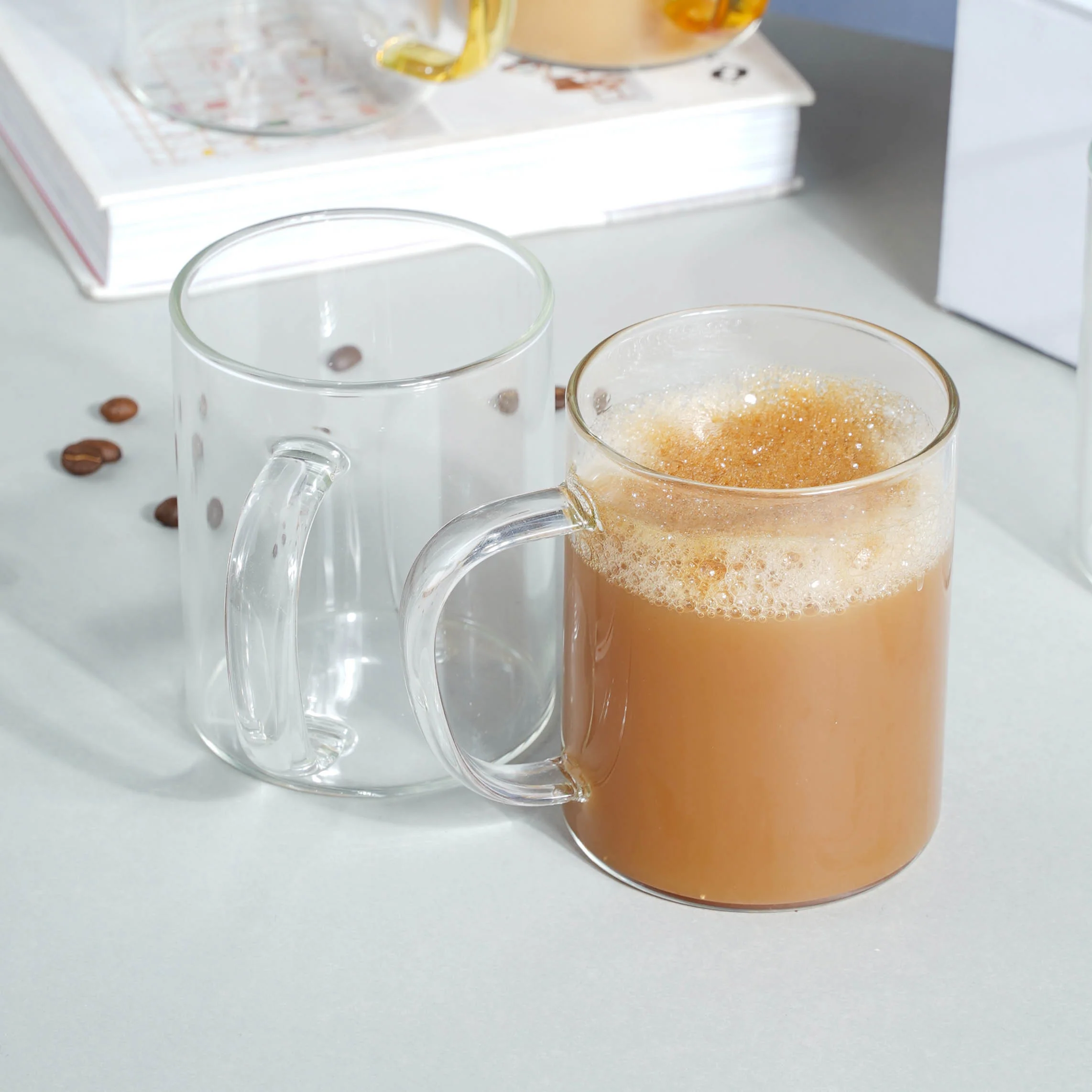 Glass Tea Mug Set of 2 - Image 6