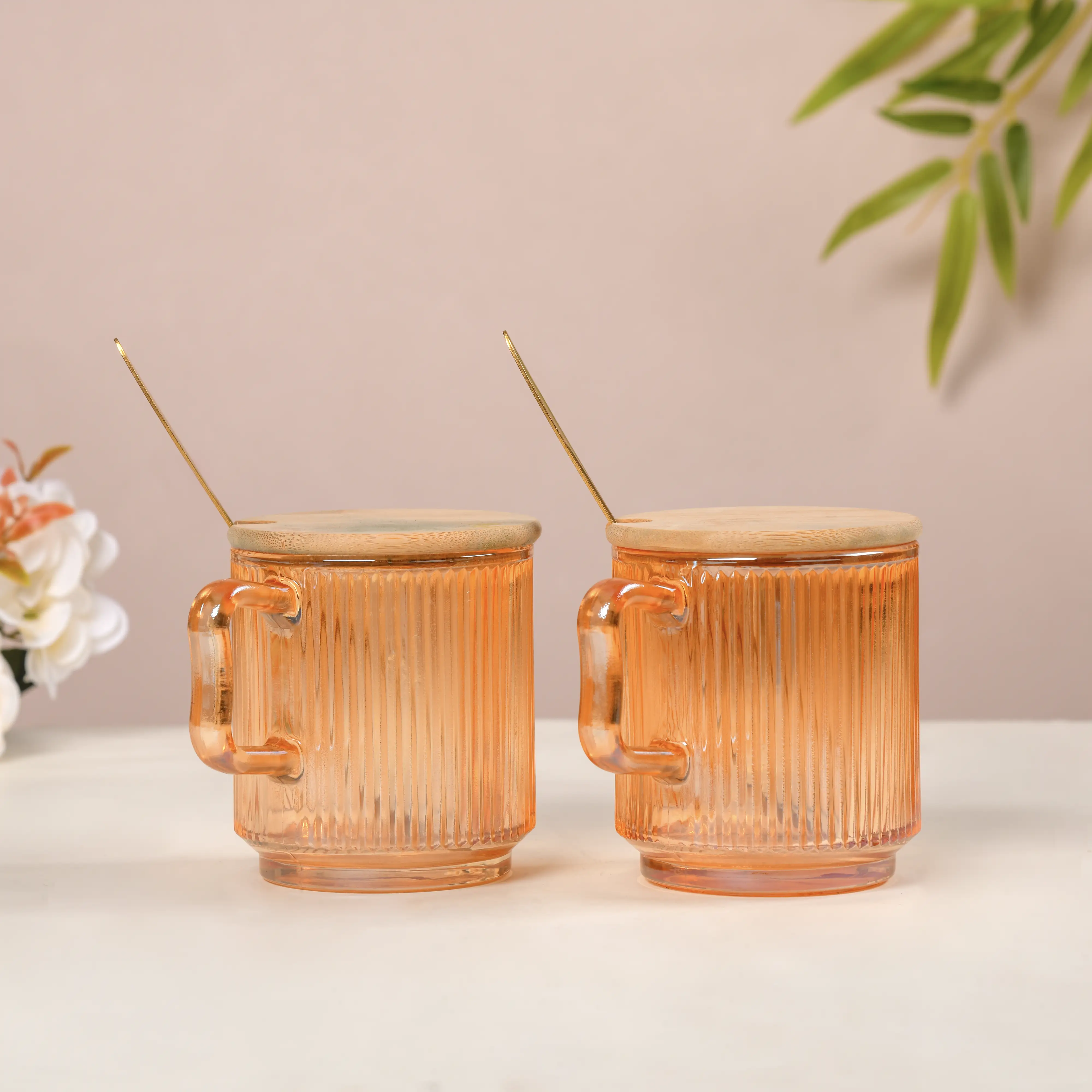 Glass Teacup Delight Gift Set of 3 - Image 2