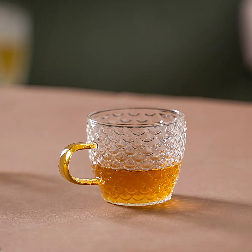 Glass Teacup Set of 6 - Image 7