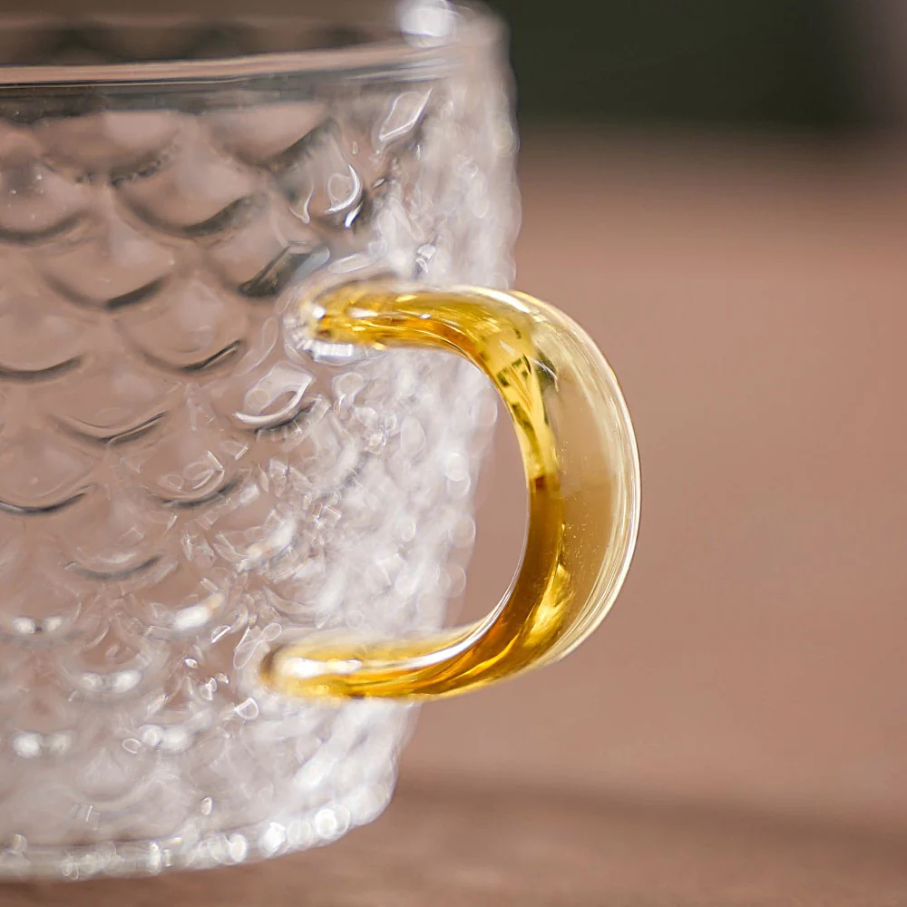Glass Teacup Set of 6 - Image 9