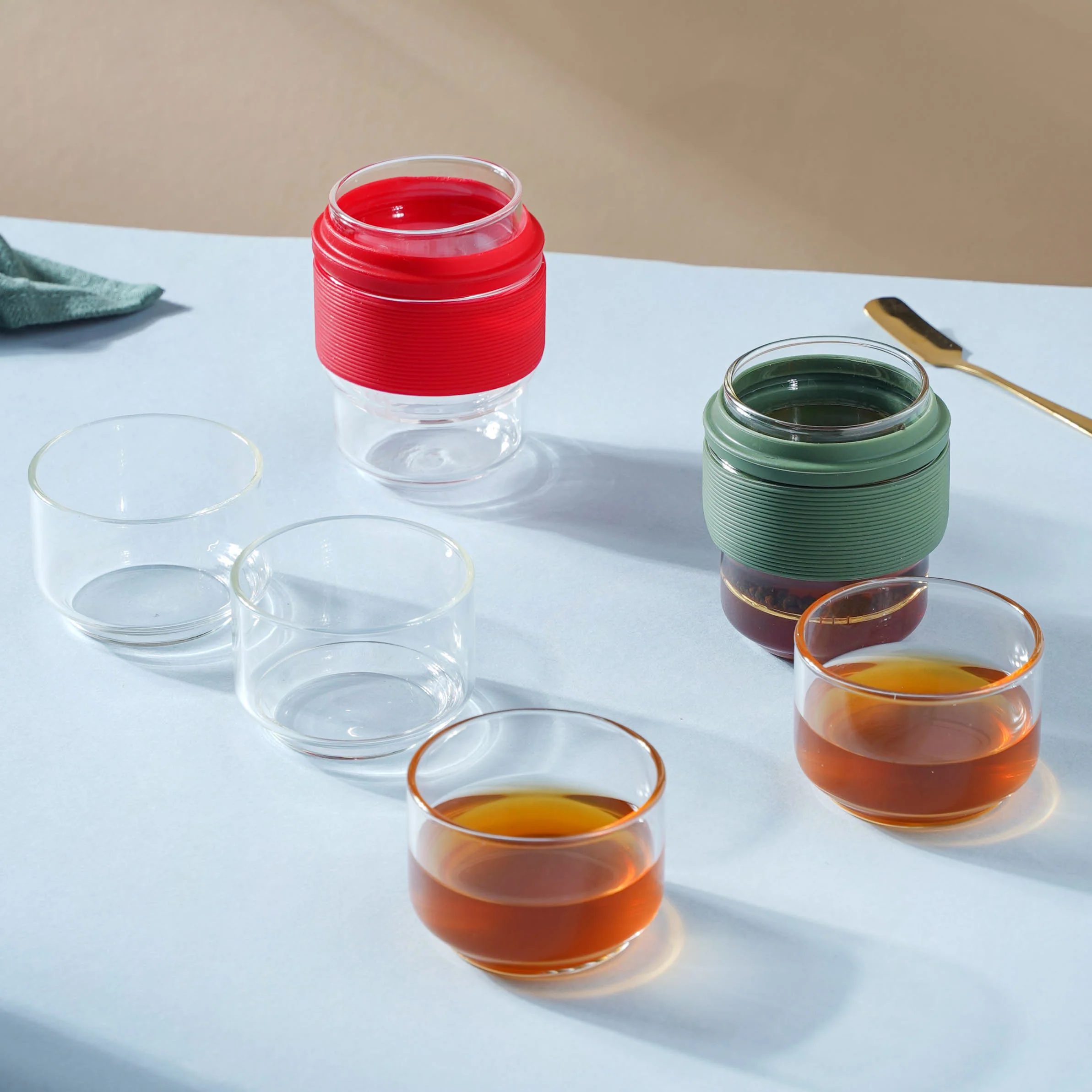 Glass Travel Teapot Set - Image 12
