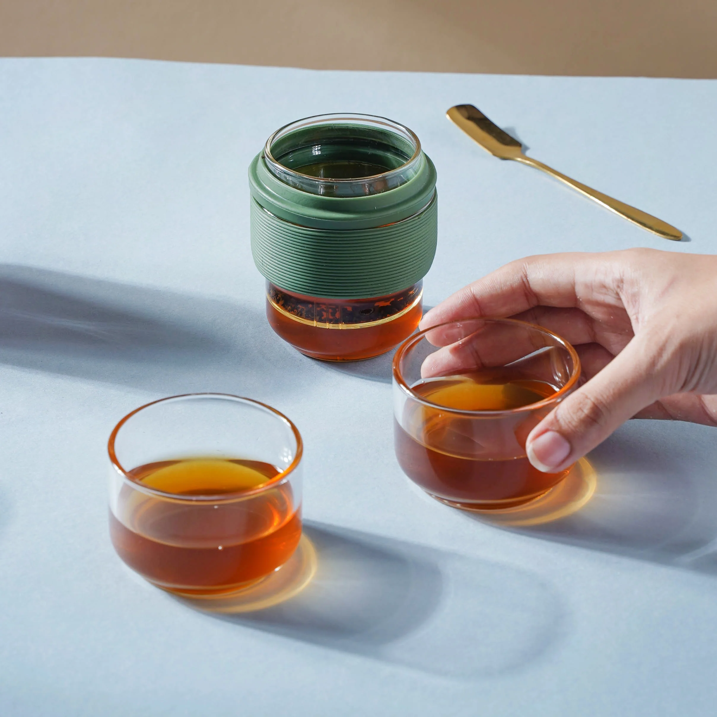 Glass Travel Teapot Set - Image 13