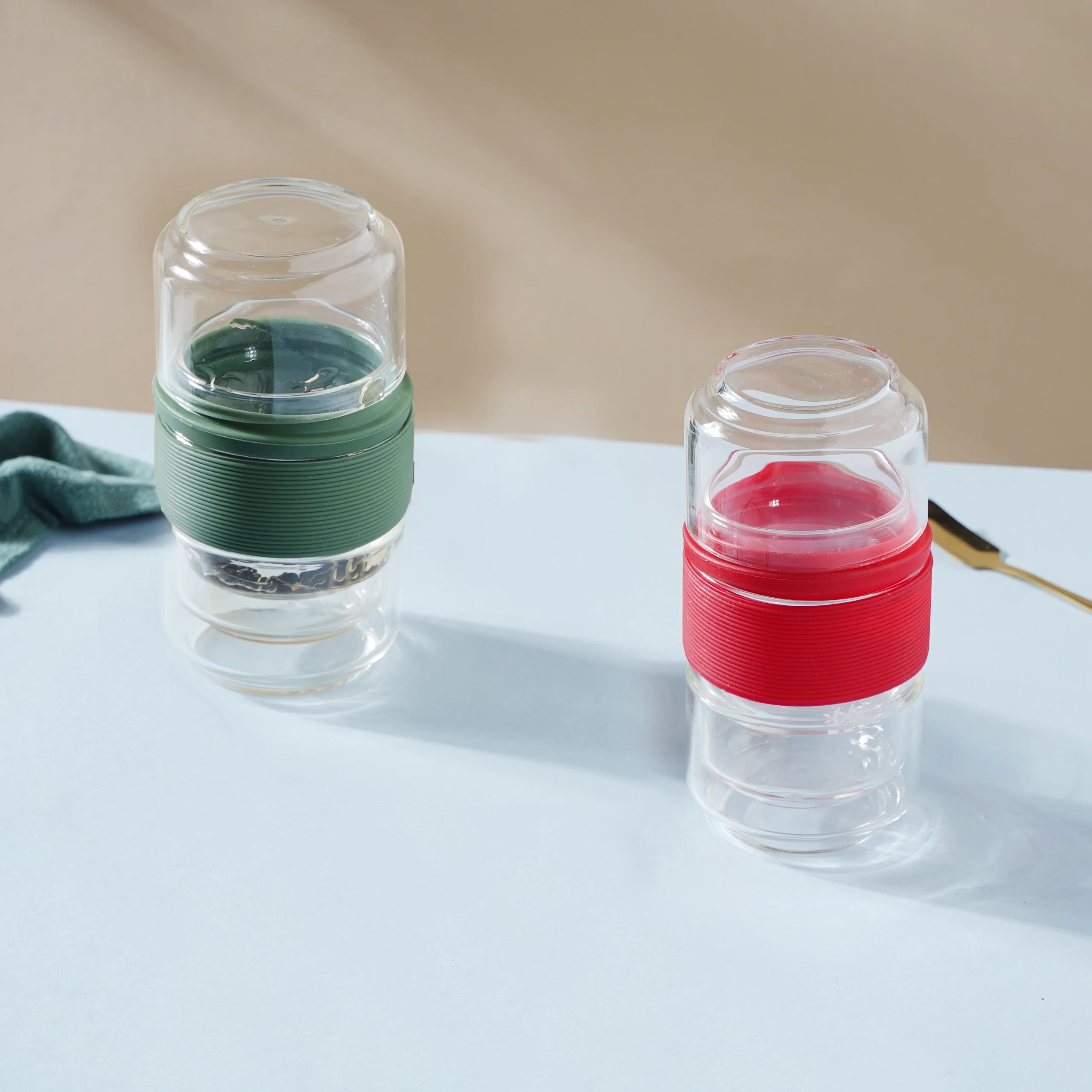 Glass Travel Teapot Set - Image 2