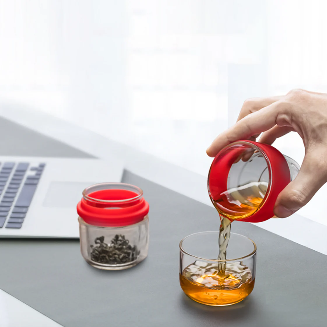 Glass Travel Teapot Set - Image 21