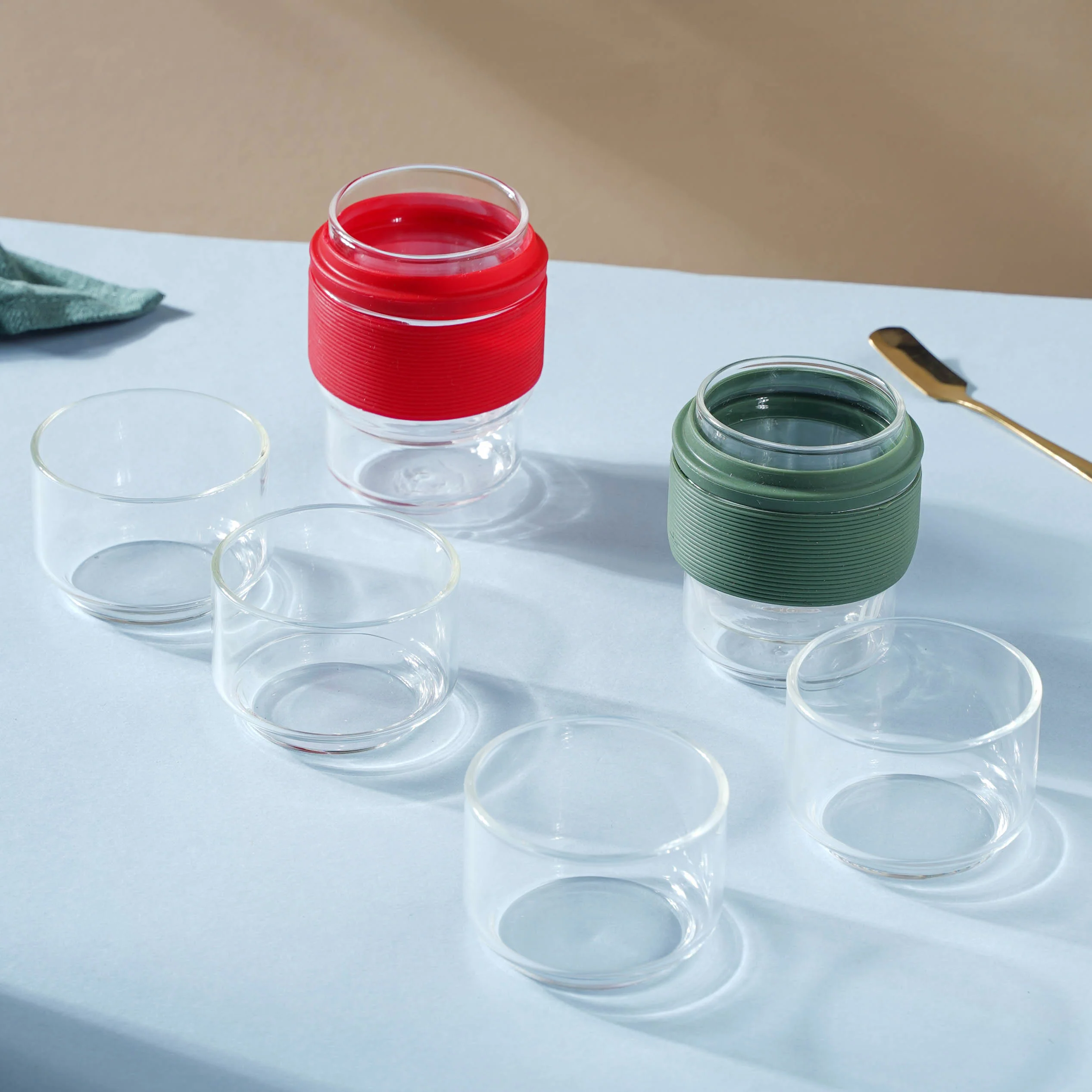 Glass Travel Teapot Set - Image 3