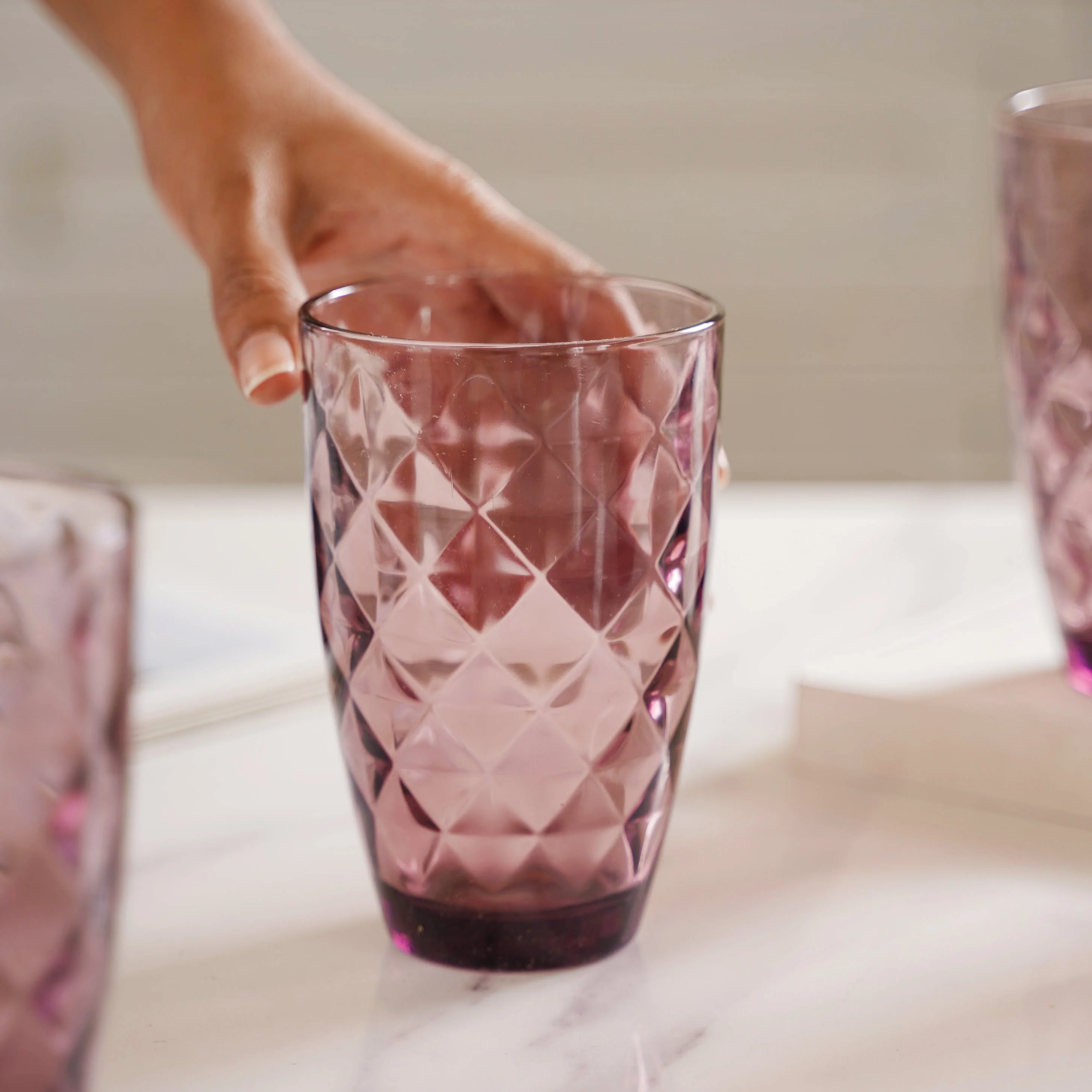 Glass Water Tumbler Set of 6 - Image 5