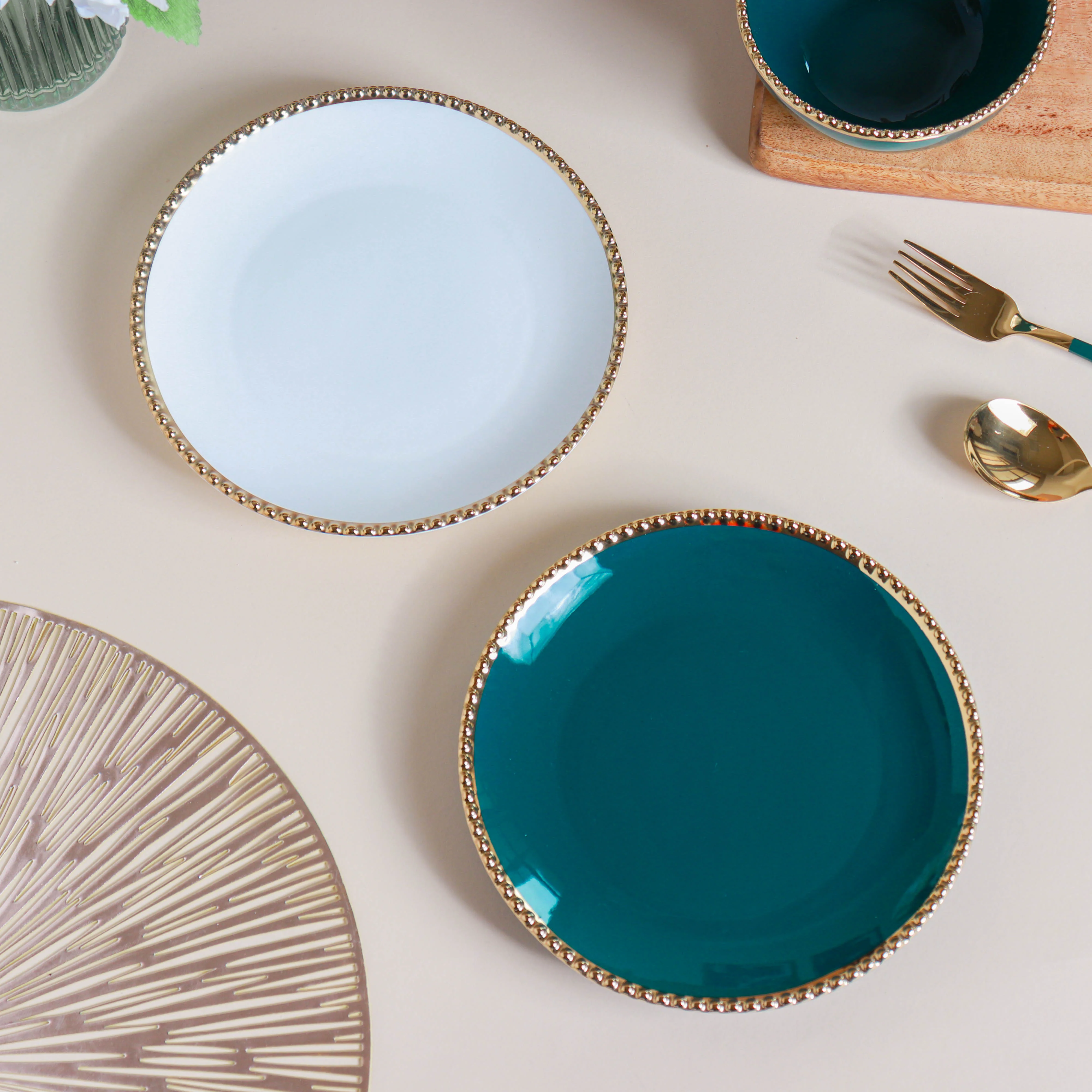 Glazed Ceramic Appetizer Plate - Image 5
