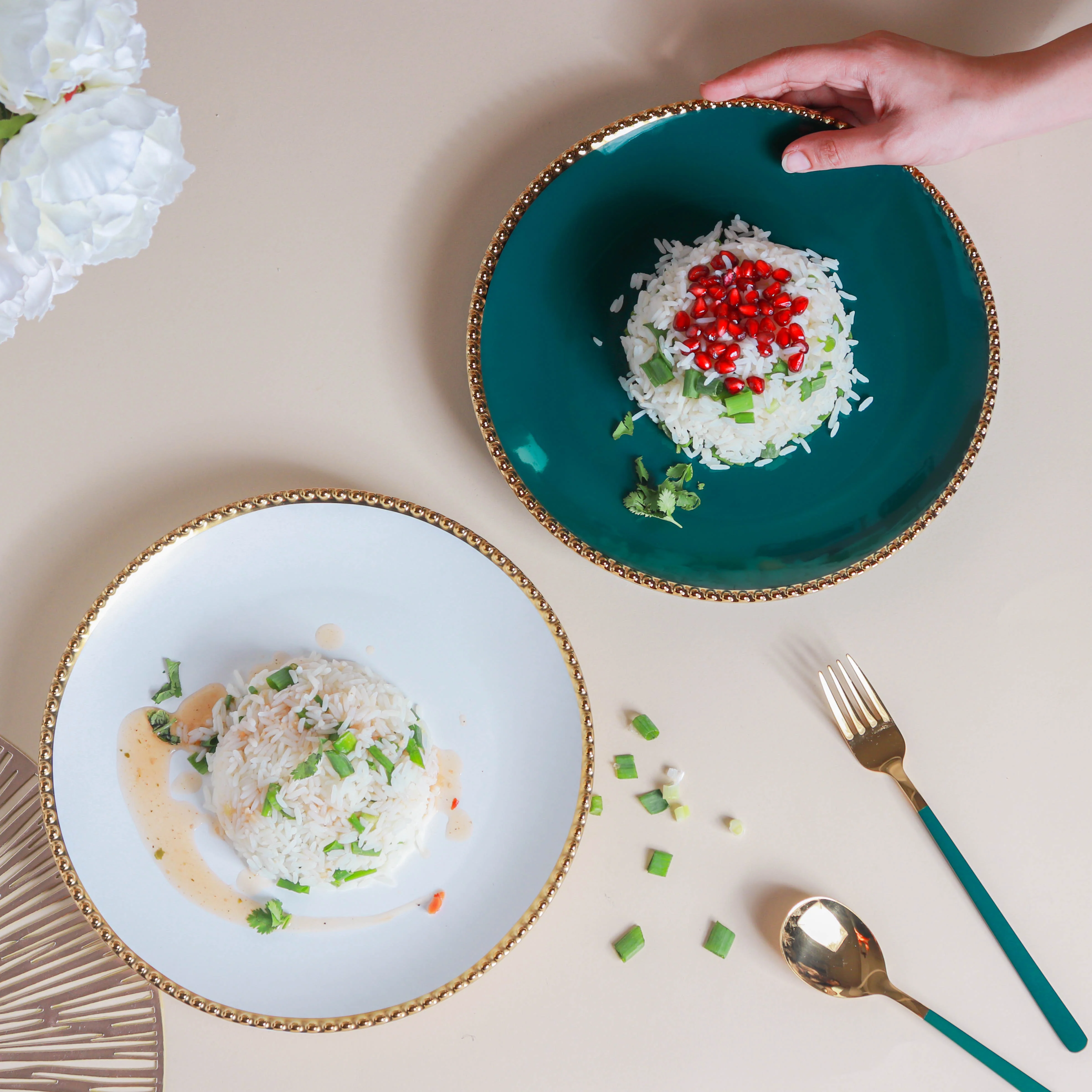 Glazed Ceramic Dinner Plate - Image 3