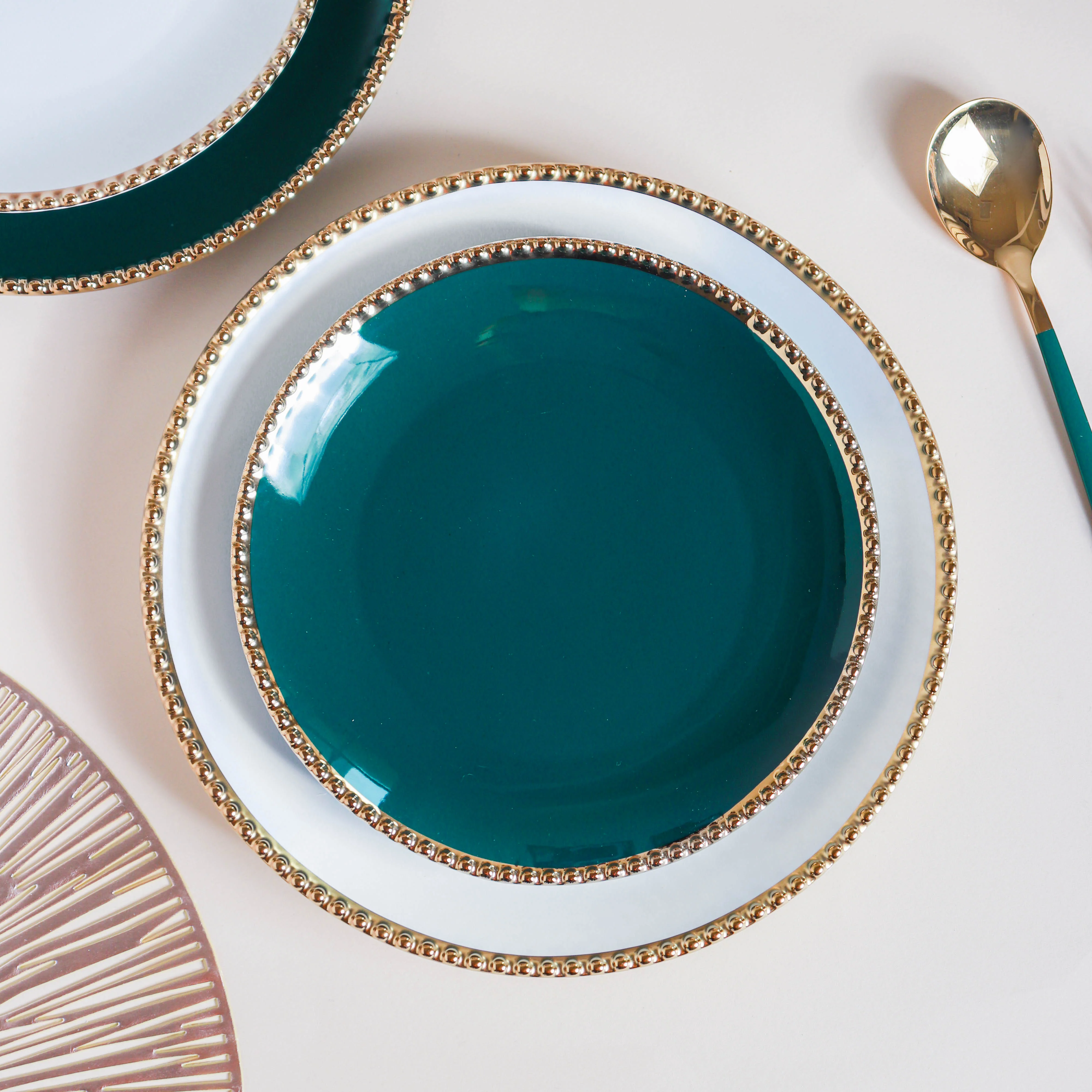 Glazed Ceramic Dinner Plate - Image 5