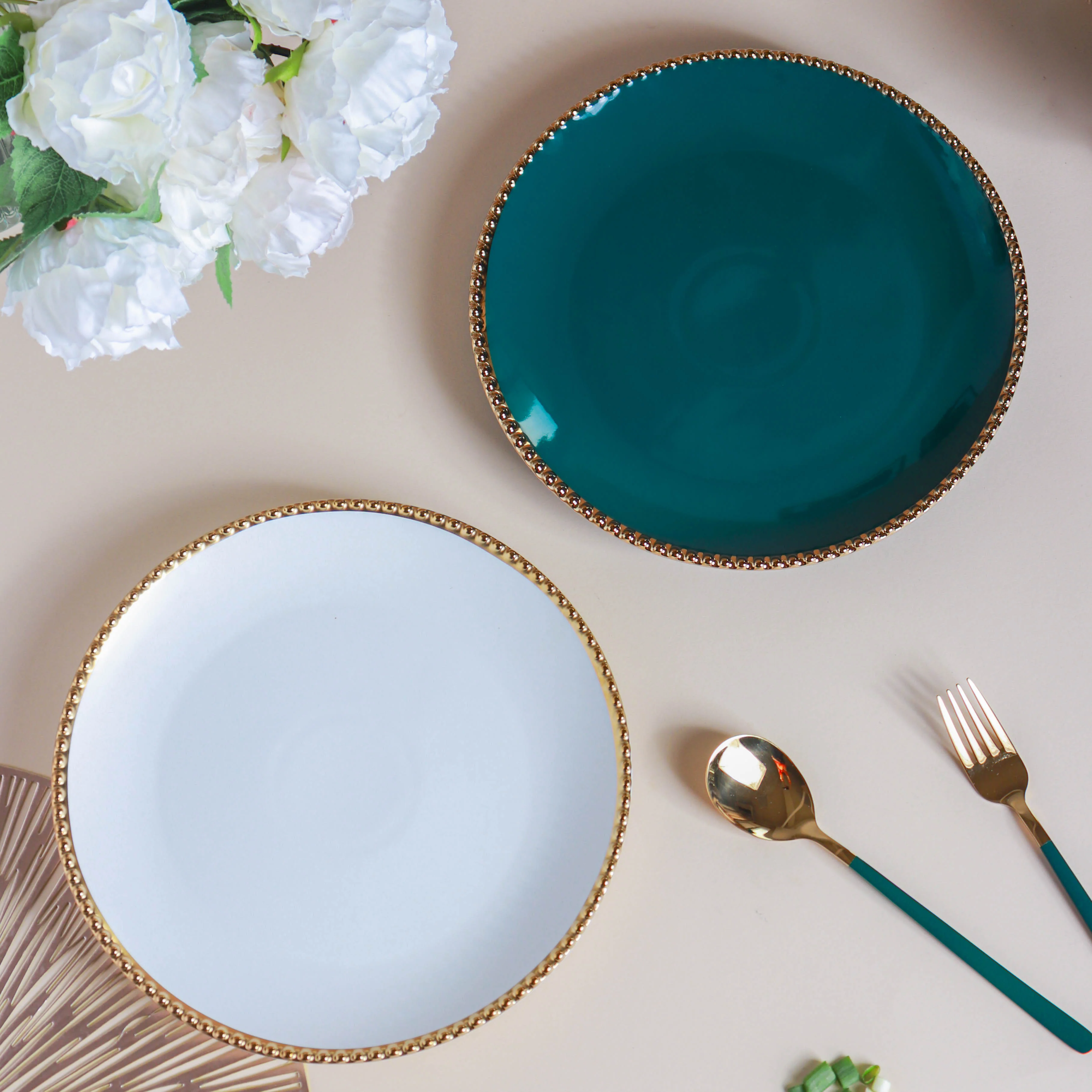 Glazed Ceramic Dinner Plate - Image 7