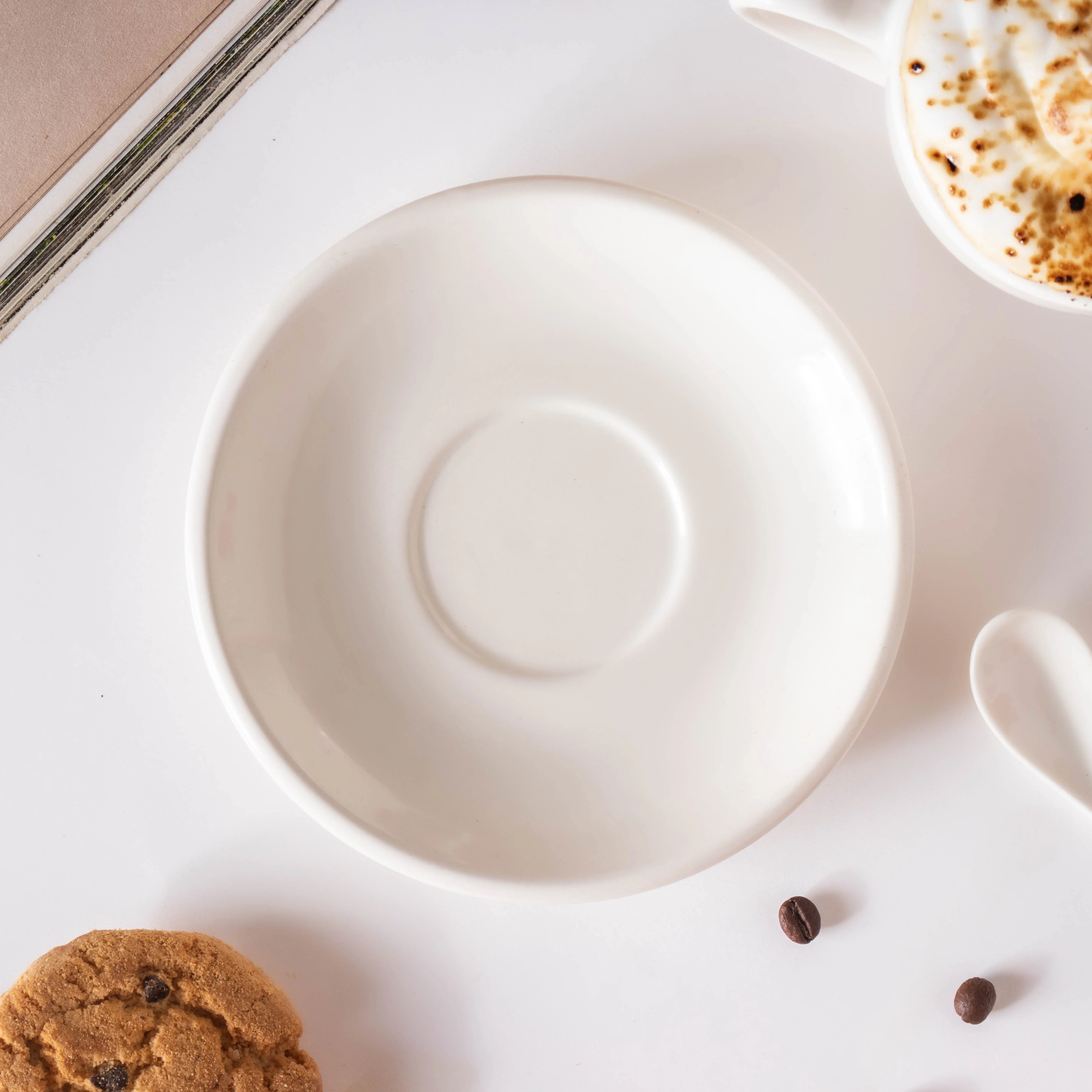 Glazed Ceramic White Cup Set 150 ml - Image 6