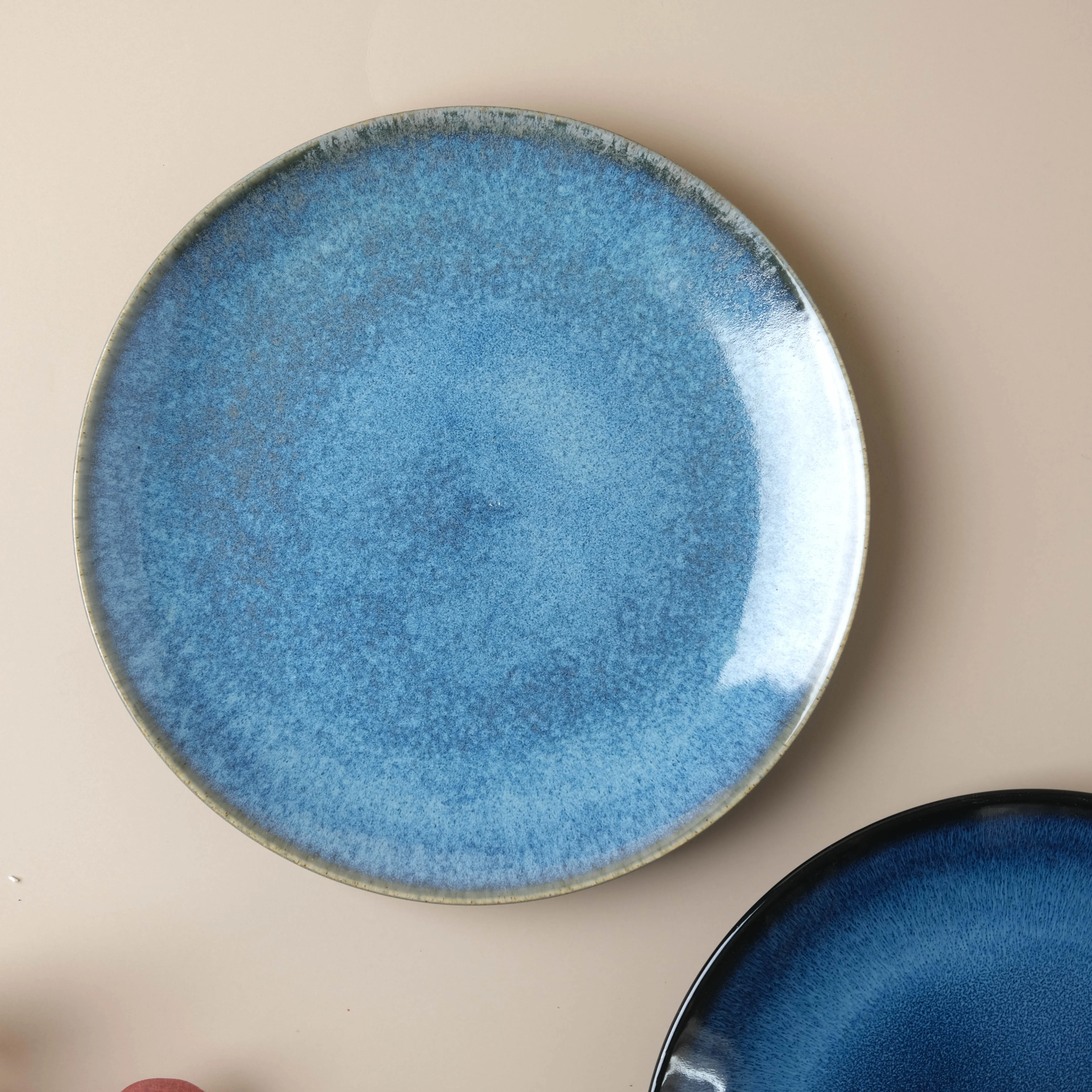 Glossy Blue Dinner Plate - Image 6
