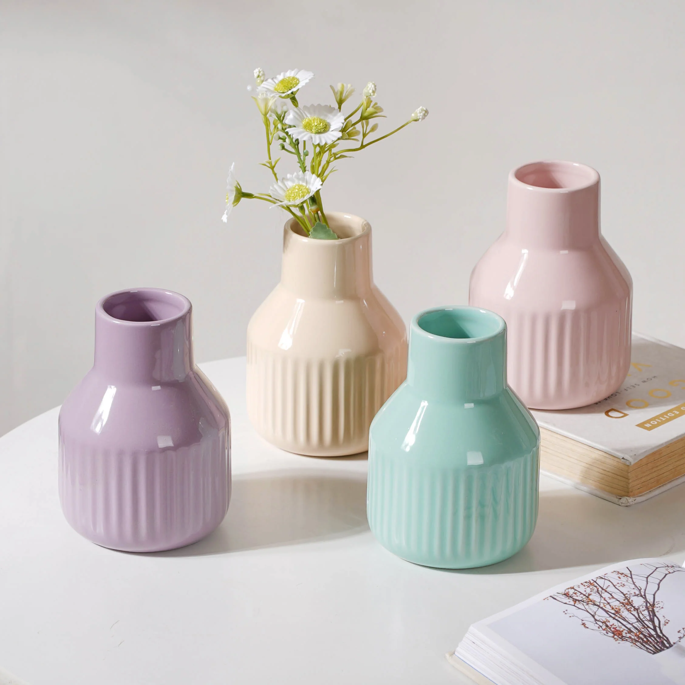 Glossy Decorative Flower Pot - Image 14
