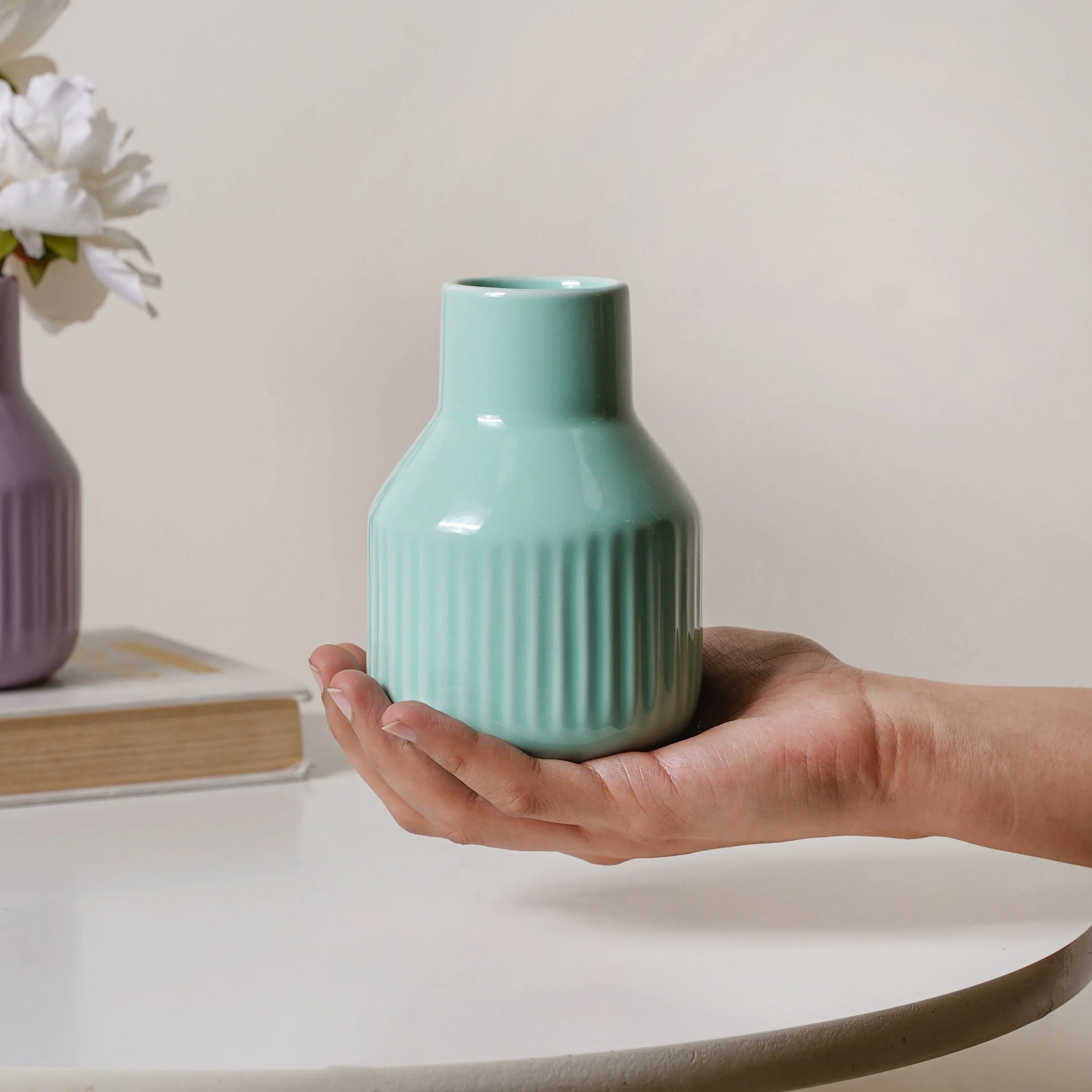 Glossy Decorative Flower Pot - Image 3