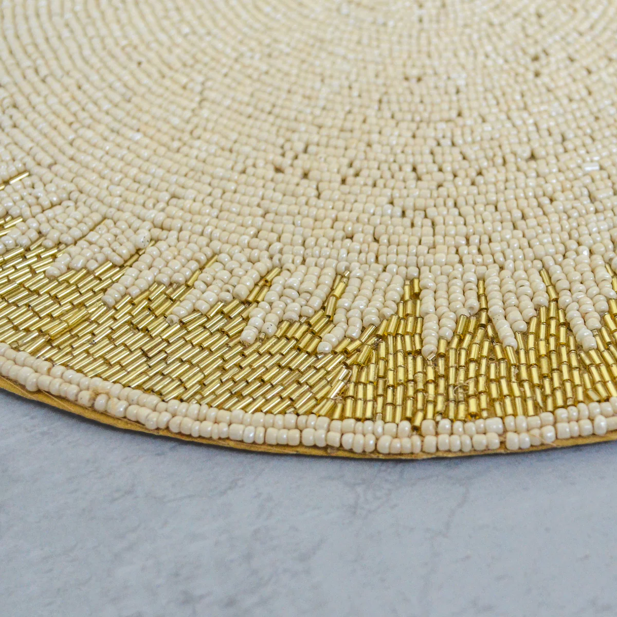 Gold and White Table Mat - Image 2