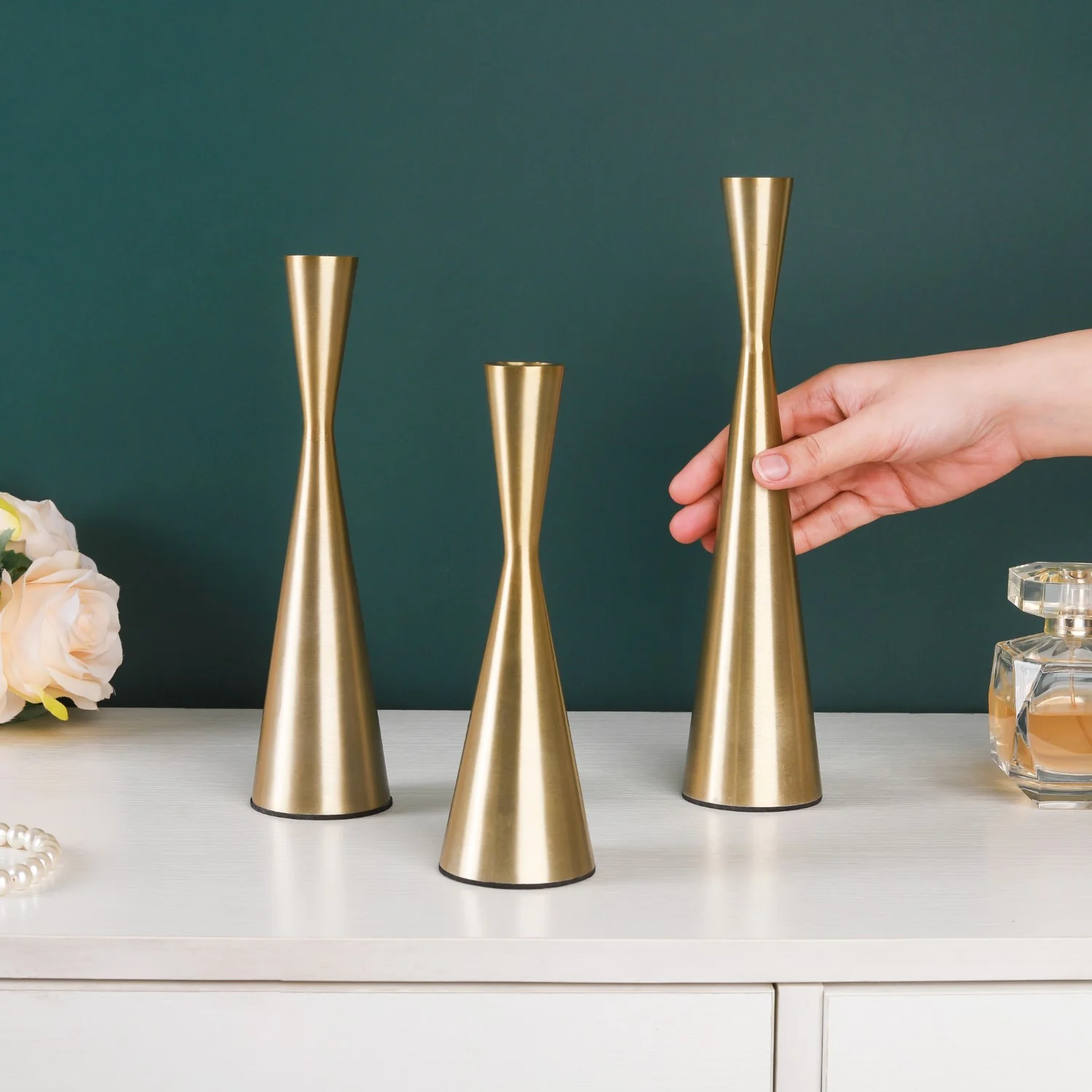 Gold Candle Stand - Image 3