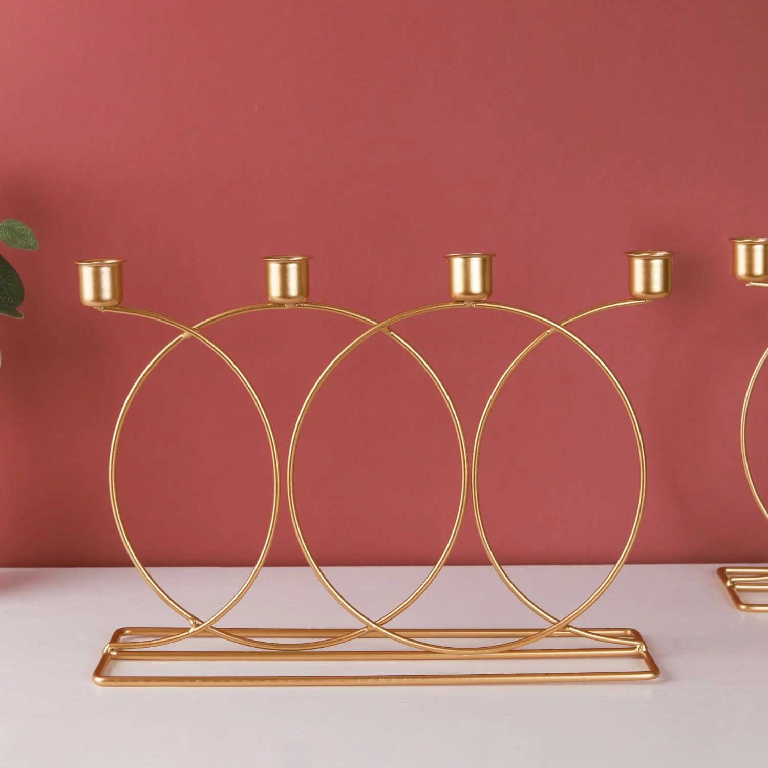 Gold Candle Stand - Image 3