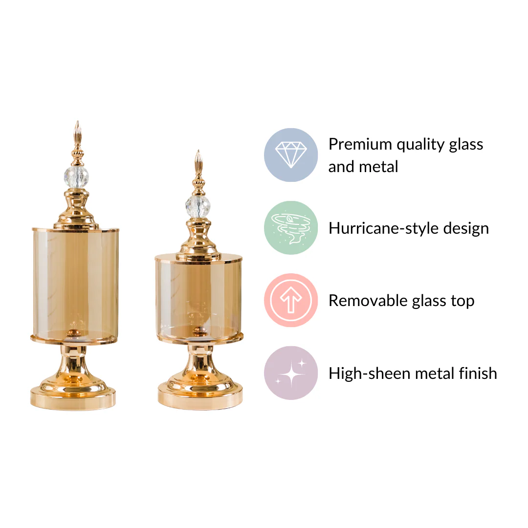 Gold Decor Jars Set Of 2 - Image 6