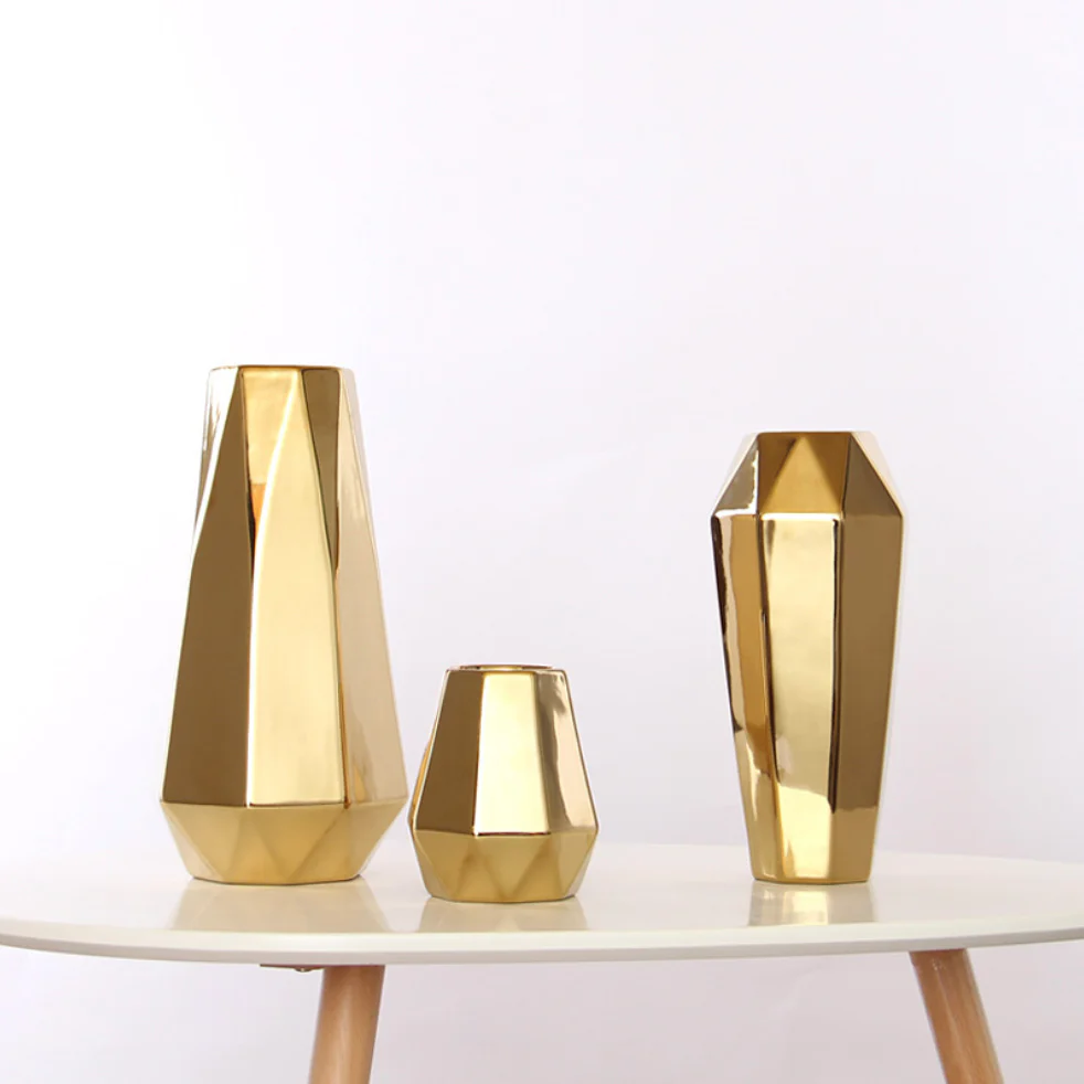 Gold Flower Pot - Image 2