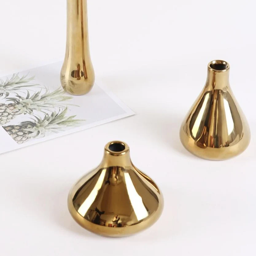 Gold Flower Vase - Image 4