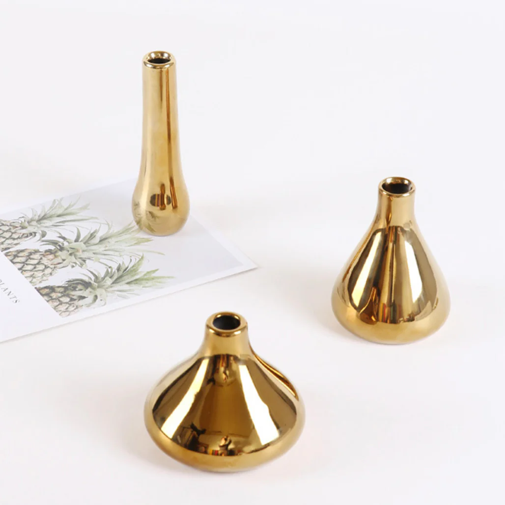 Gold Flower Vase - Image 6