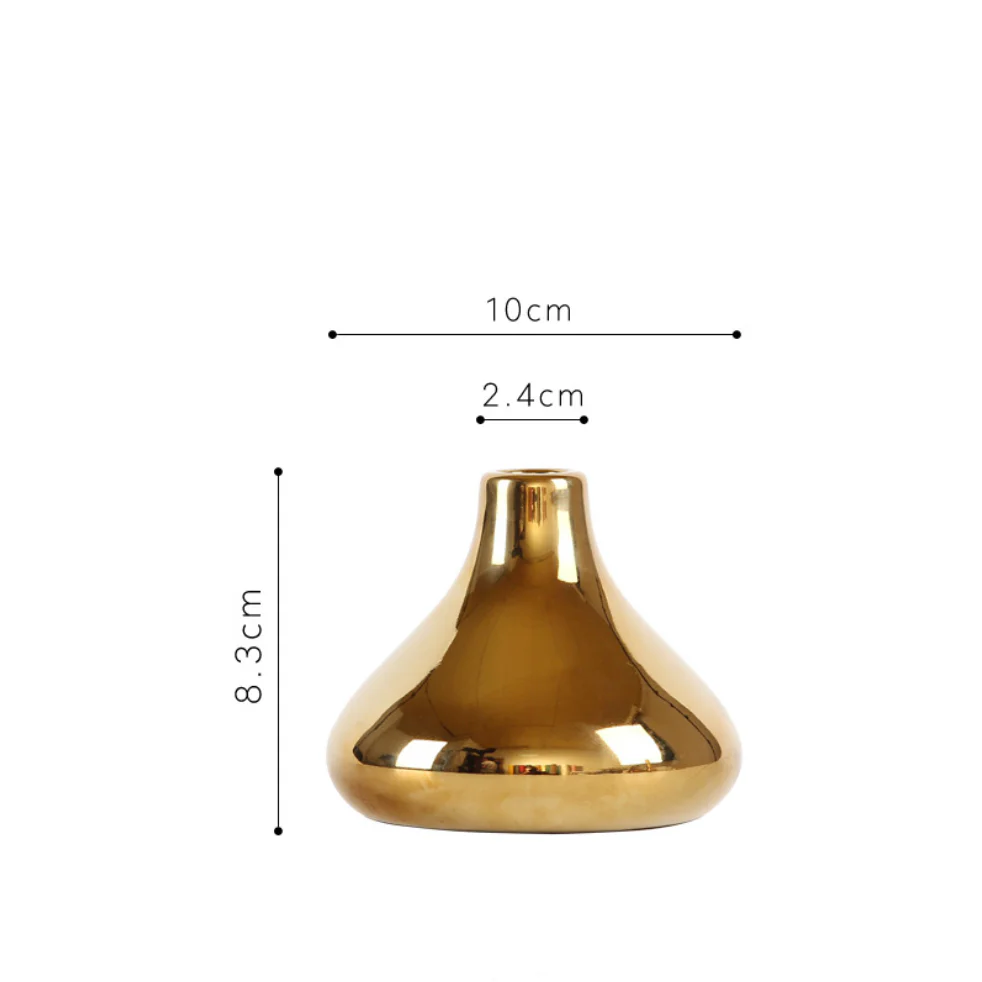 Gold Flower Vase - Image 9