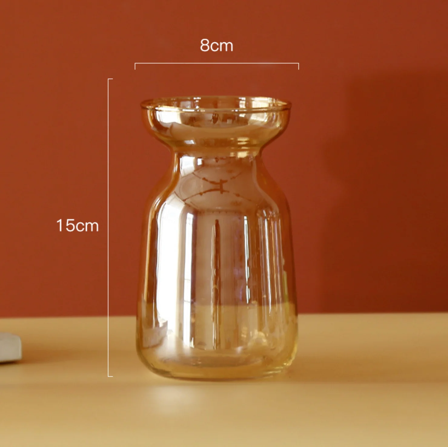 Gold Glass Vase - Image 2