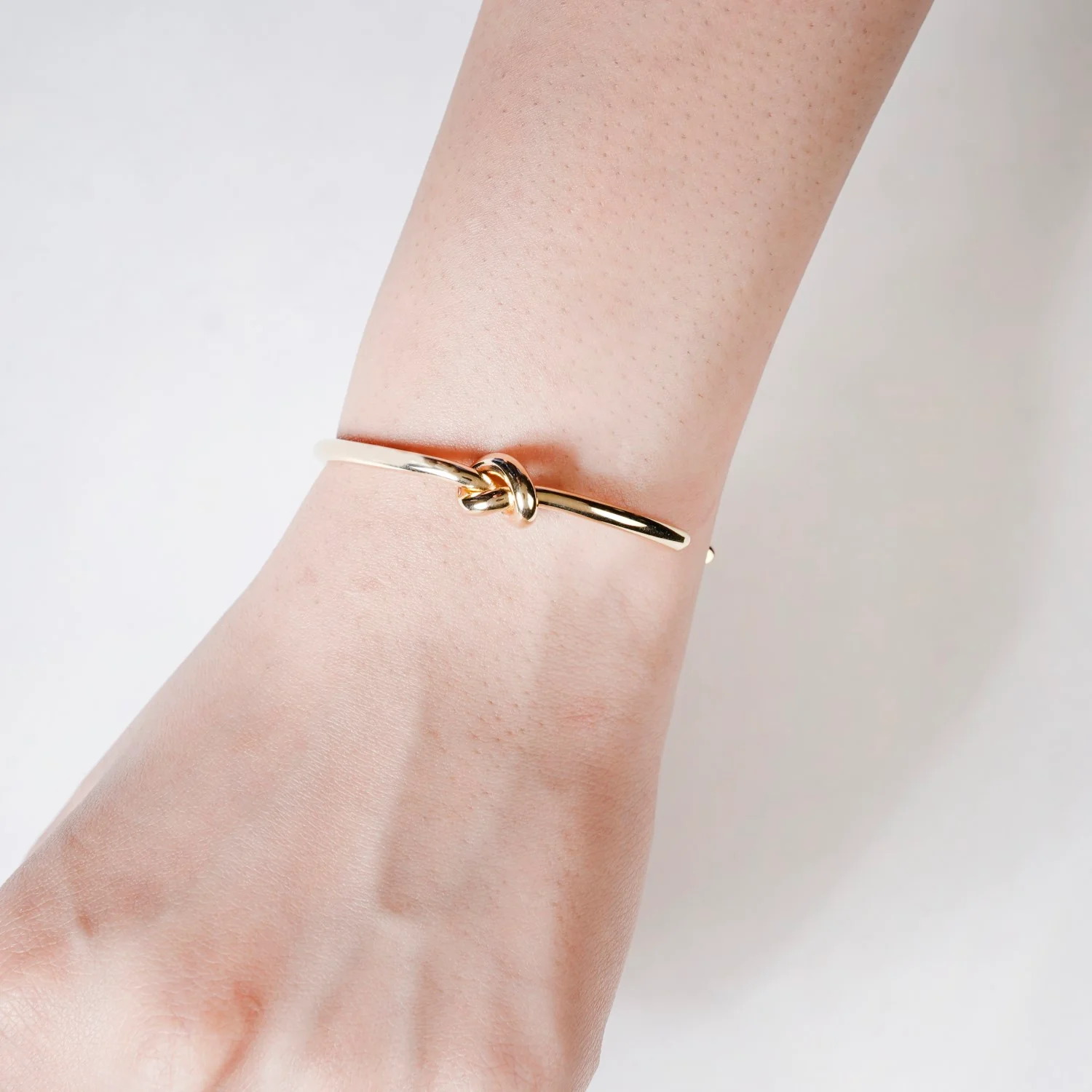 Gold Knot Cuffed Bracelet - Image 2