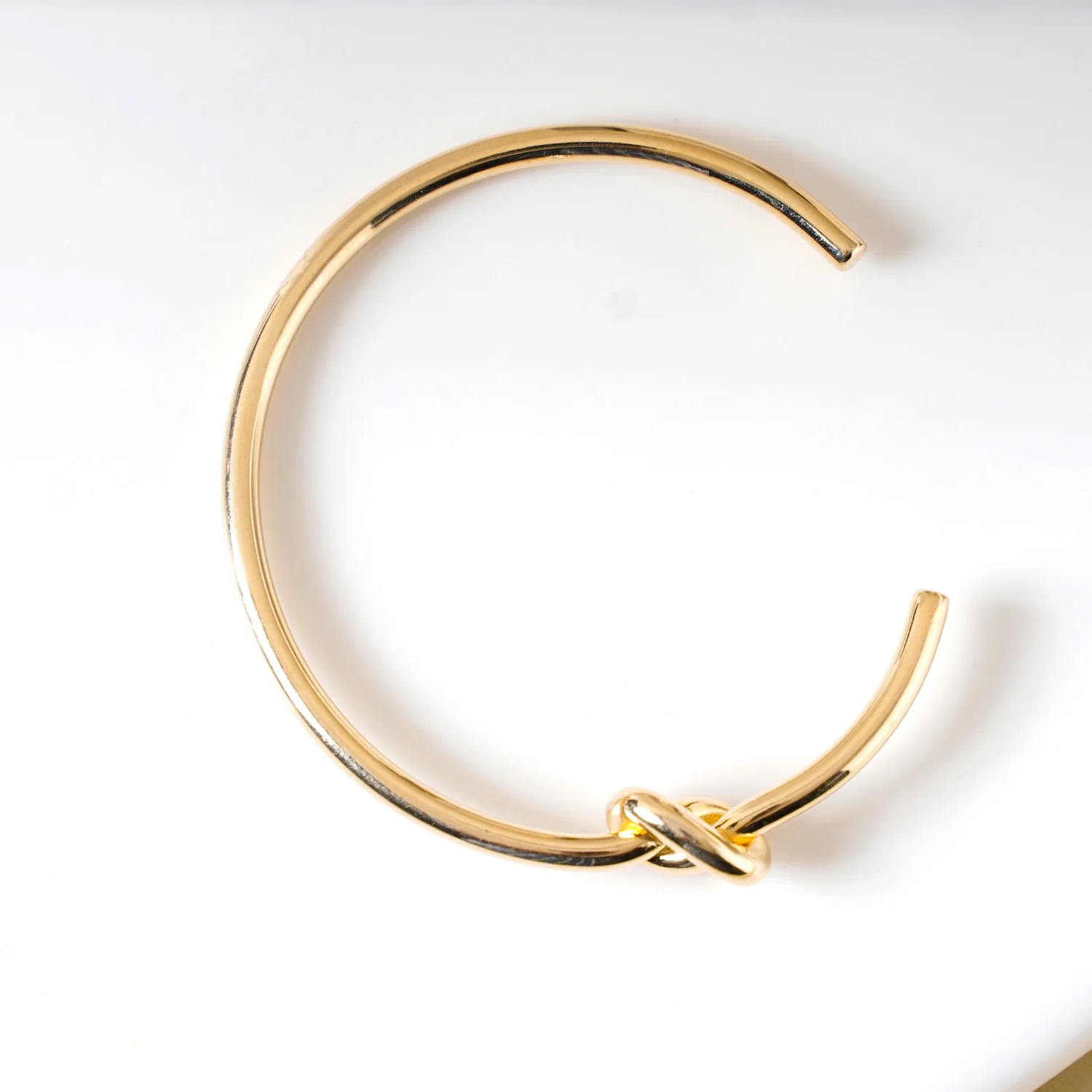 Gold Knot Cuffed Bracelet - Image 5