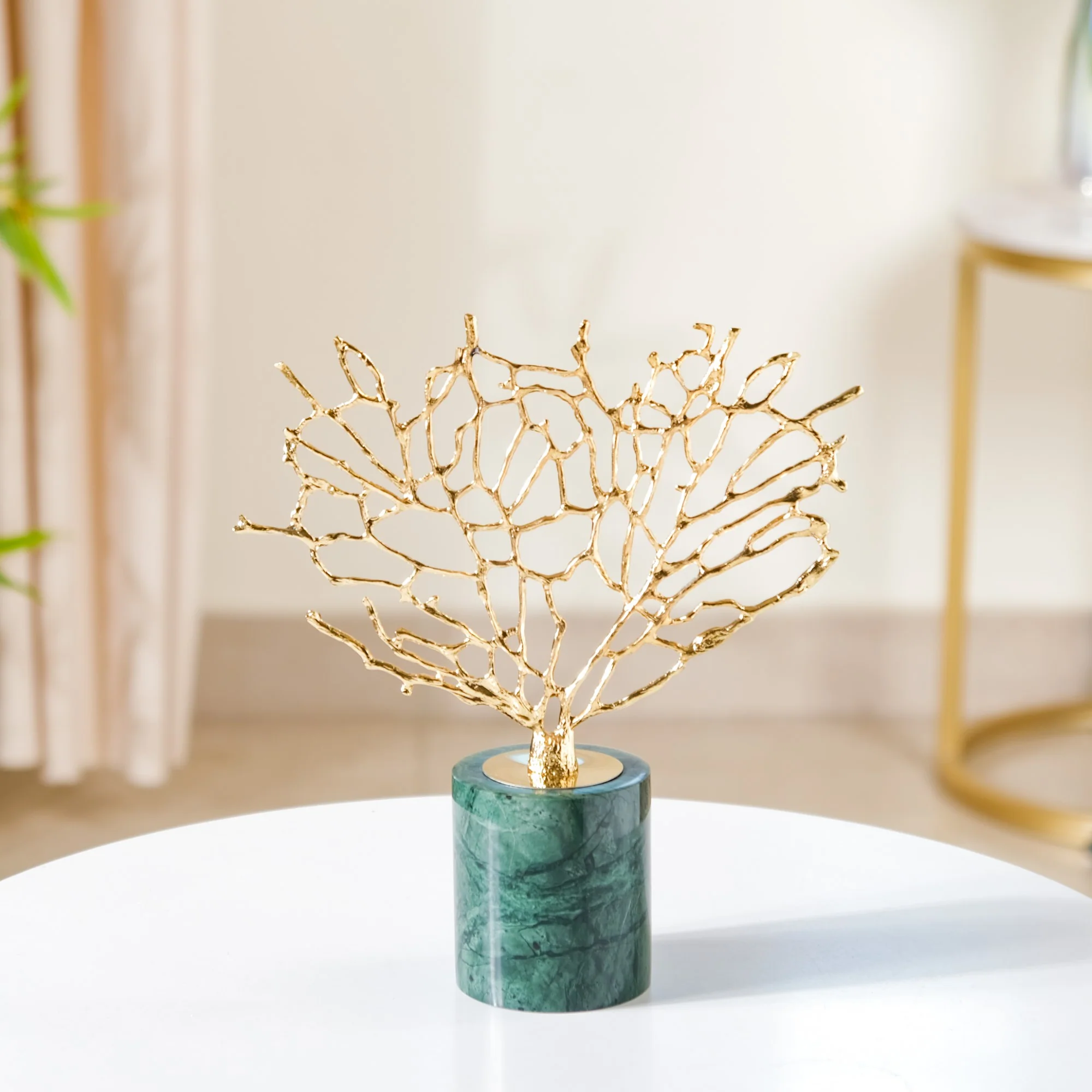 Gold & Marble Tree Decor Showpiece Small - Image 3