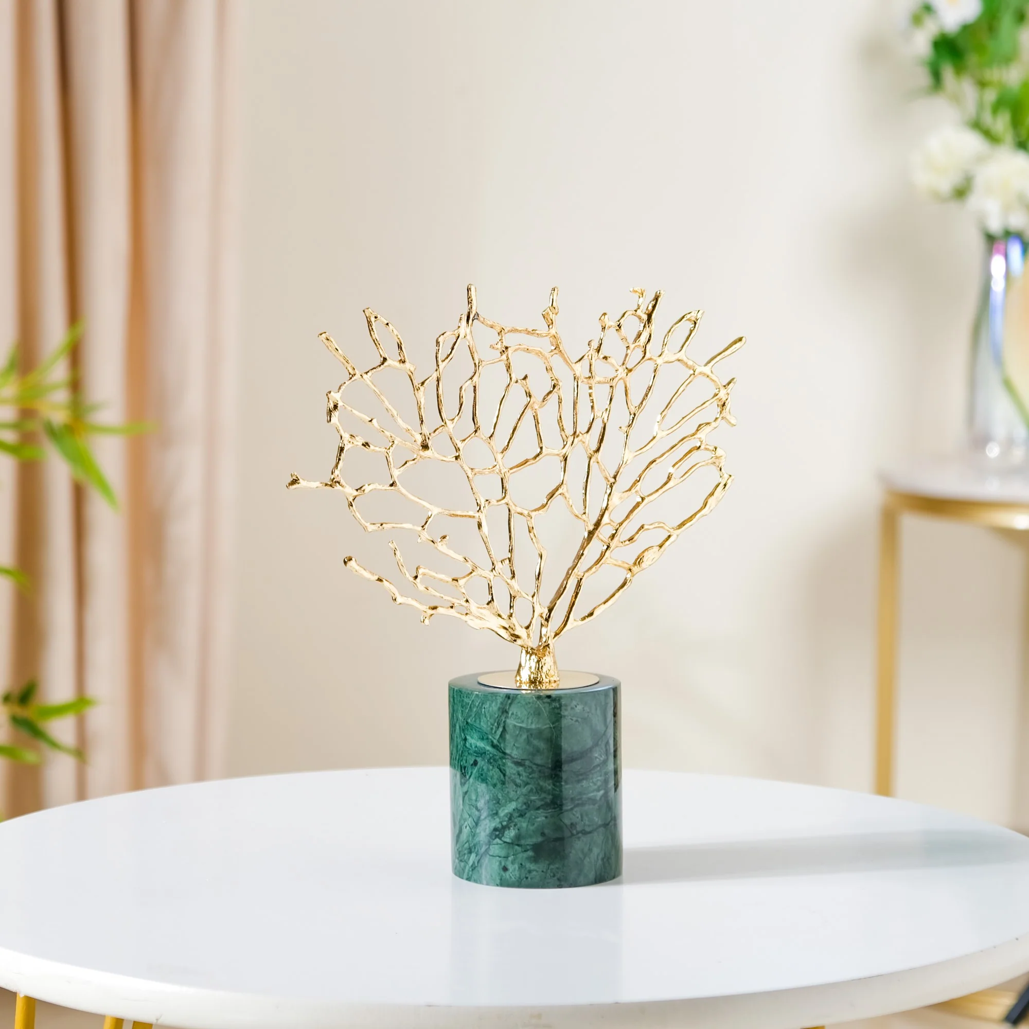 Gold & Marble Tree Decor Showpiece Small - Image 4