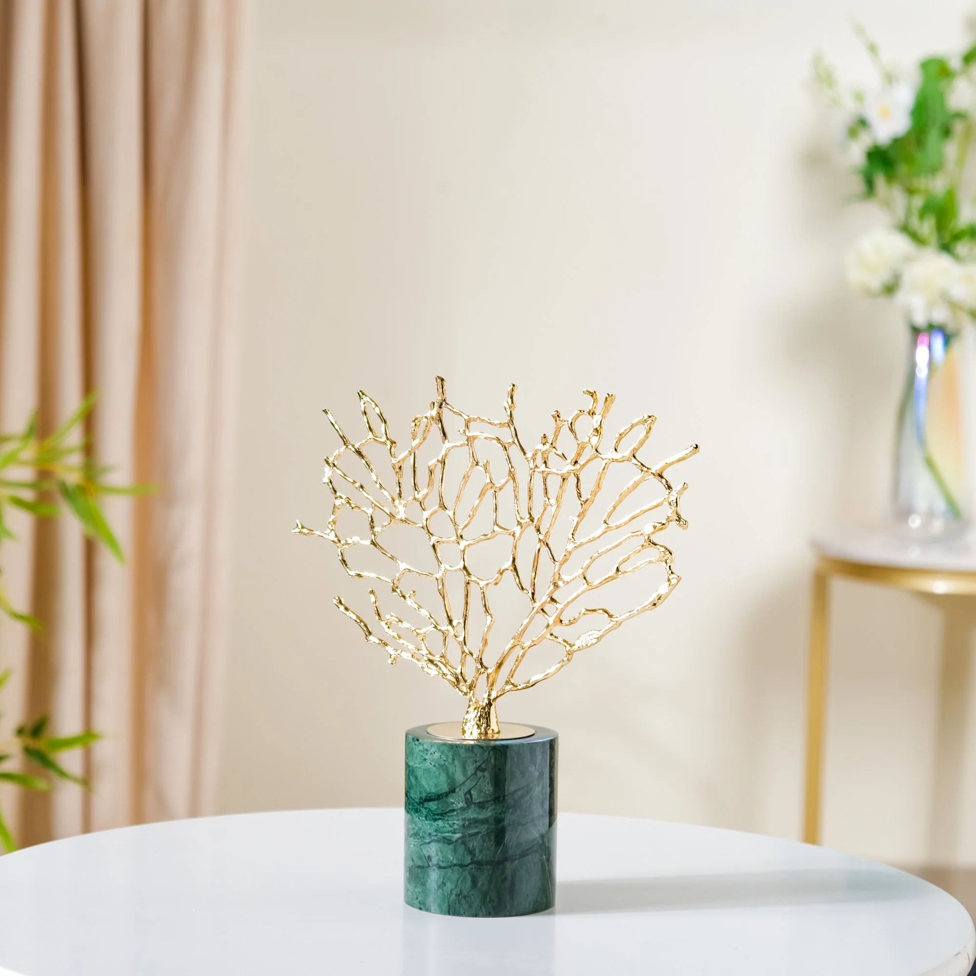 Gold & Marble Tree Decor Showpiece Small - Image 7