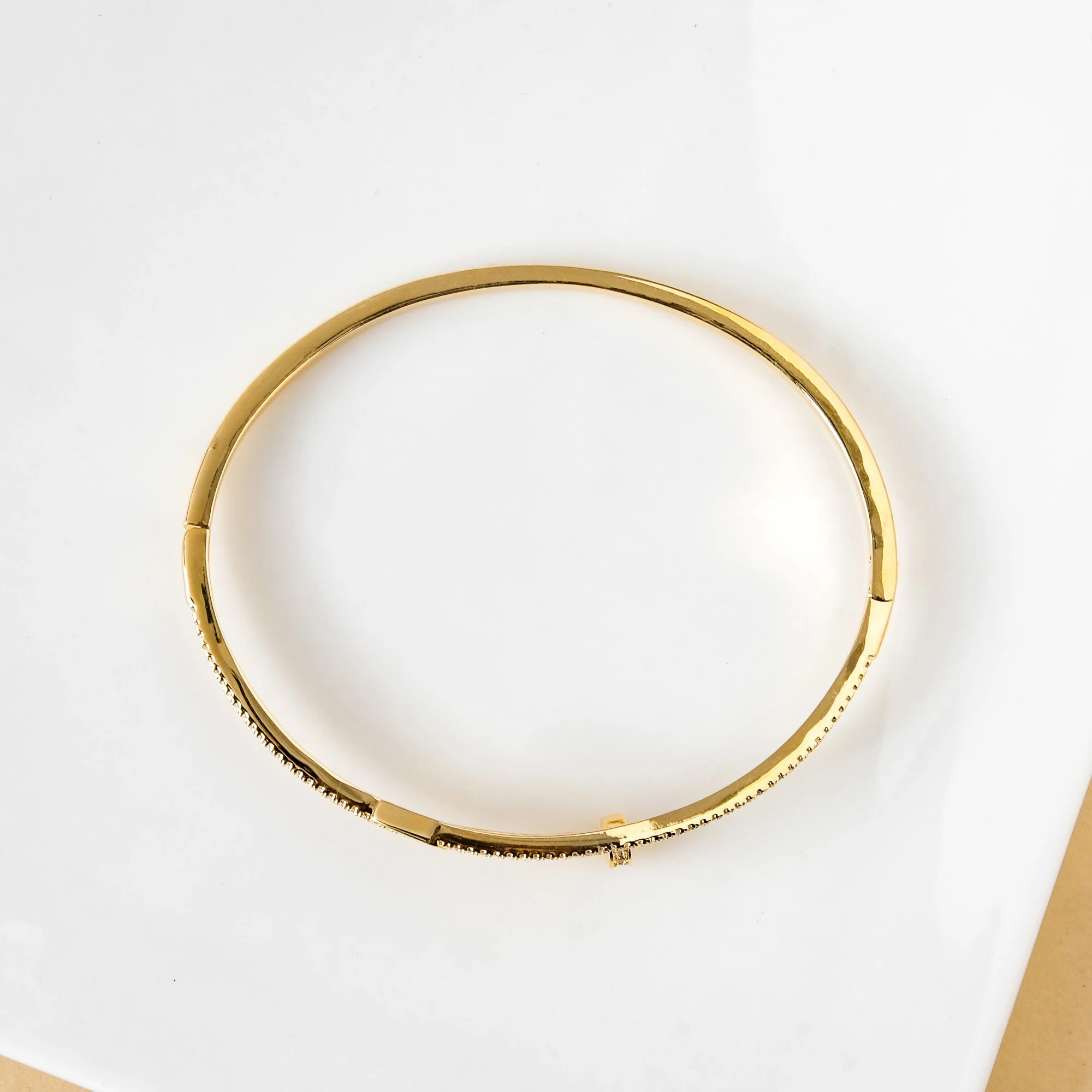 Gold Nail Glittery Bracelet - Image 6